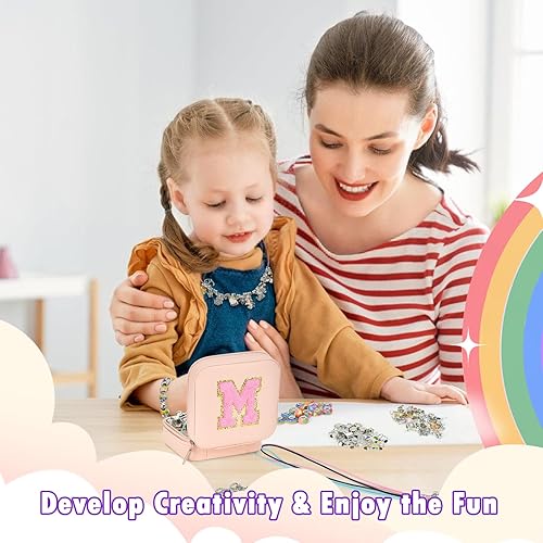 Miniatura 6 de DTBG Kit de fabricación de pulseras con dijes para niñas, kit de fabricación de joyas con cuentas, juguetes, manualidades, regalos para niñas de 5,