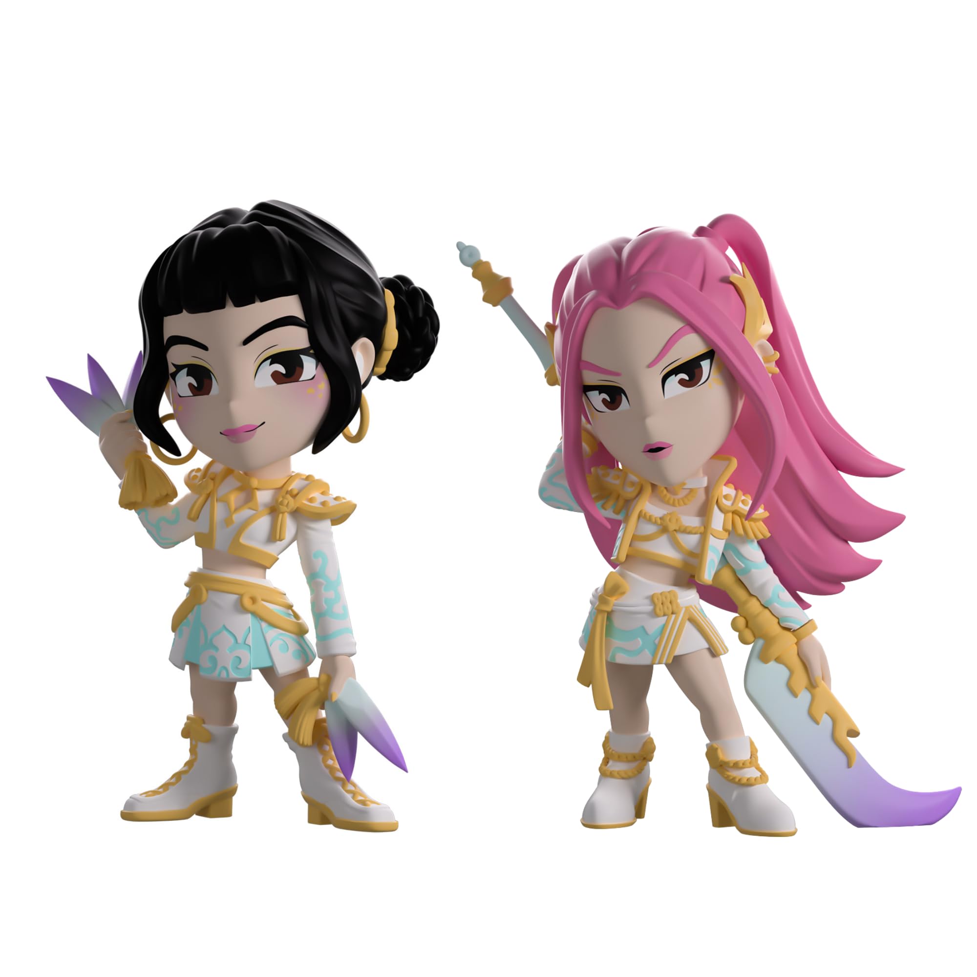 Youtooz Kpop Demon Hunters Huntrix Zoey & Mira Vinyl Figures Bundle, 4.5–4.7" Collectible Figures from Kpop Demon Hunters Vinyl Collection