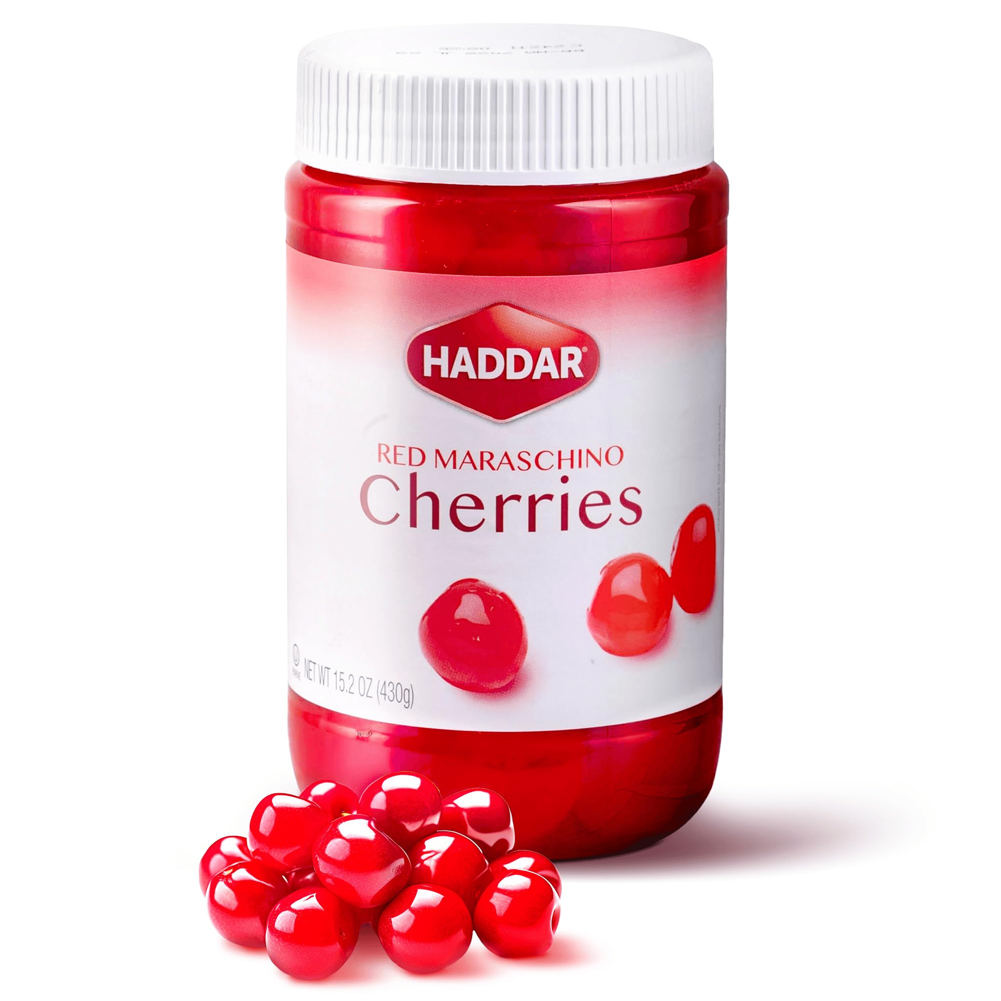 Amazon.com : Haddar Red Maraschino Cherries, 12.6 oz | Old