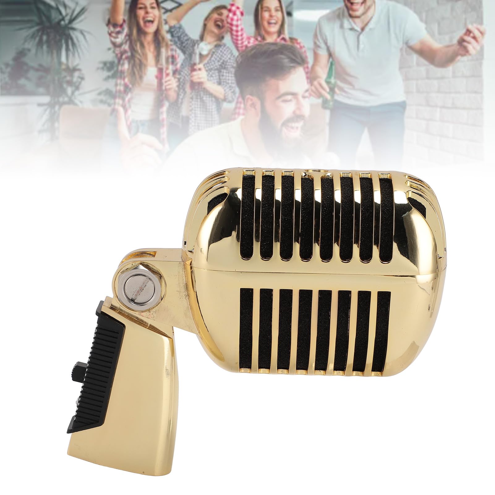 YUEHISY Microfone retrô clássico, microfone dinâmico vintage