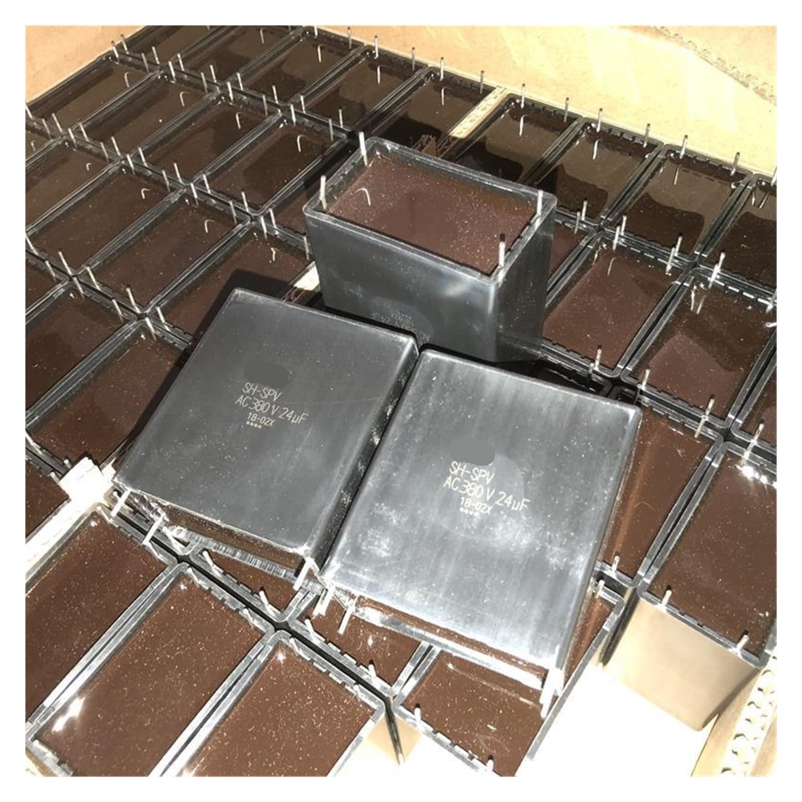 LEOTNNDQ 1pcs 24UF380VAC copper foot film capacitor