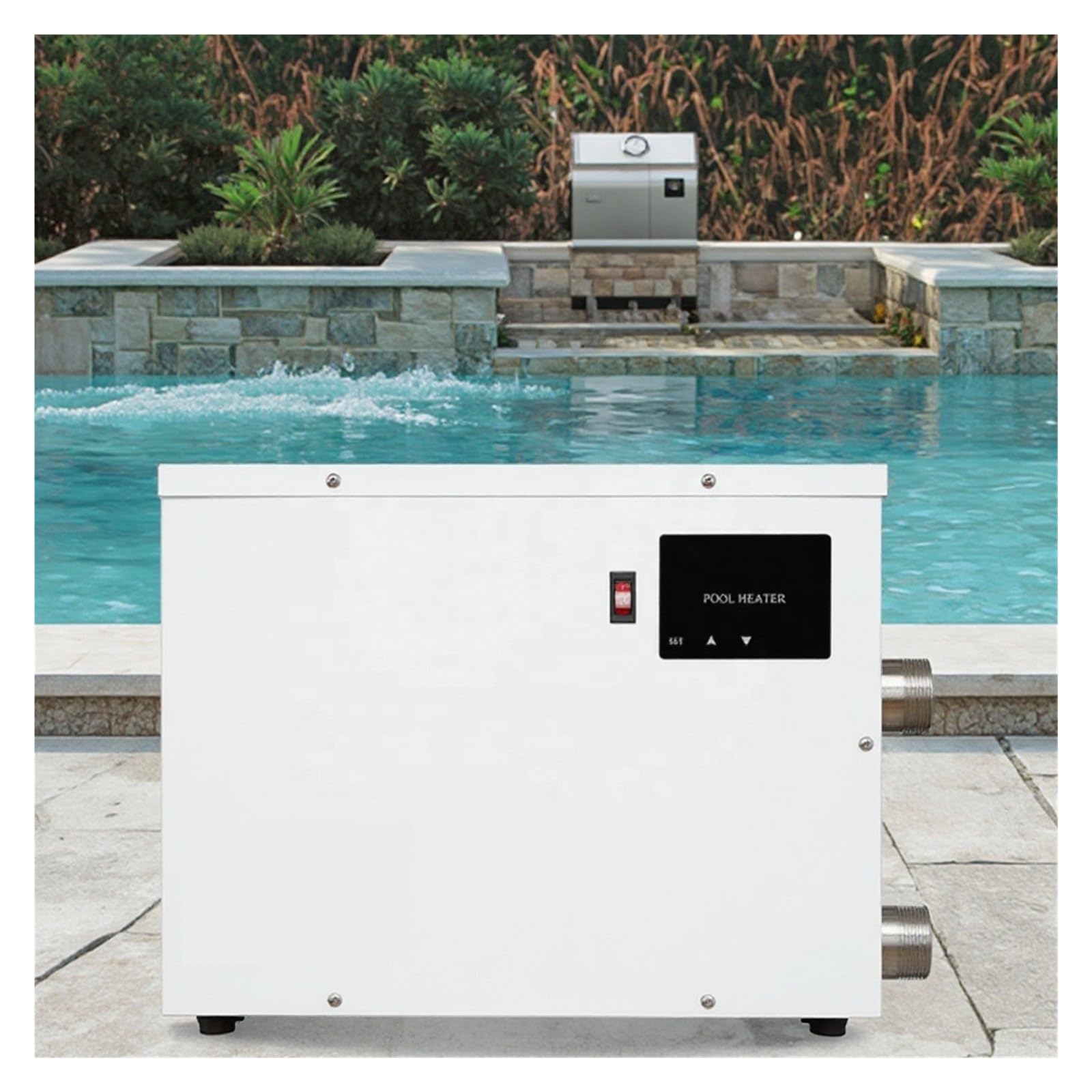 Pompe à Chaleur Portable for Piscine 15 KW avec contrôle thermostatique, Chauffe-Piscine électrique for baignoires et spas pour Spa, Baignoire(5.5KW)