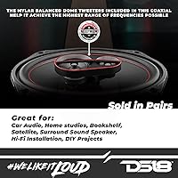 Vista 3 de DS18 G6.9Xi GEN-X - Altavoces coaxiales de 3 vías de 6 x 9, 180 vatios, 4 ohmios con tweeters de cúpula Mylar, parrilla incluida, altavoz de rango