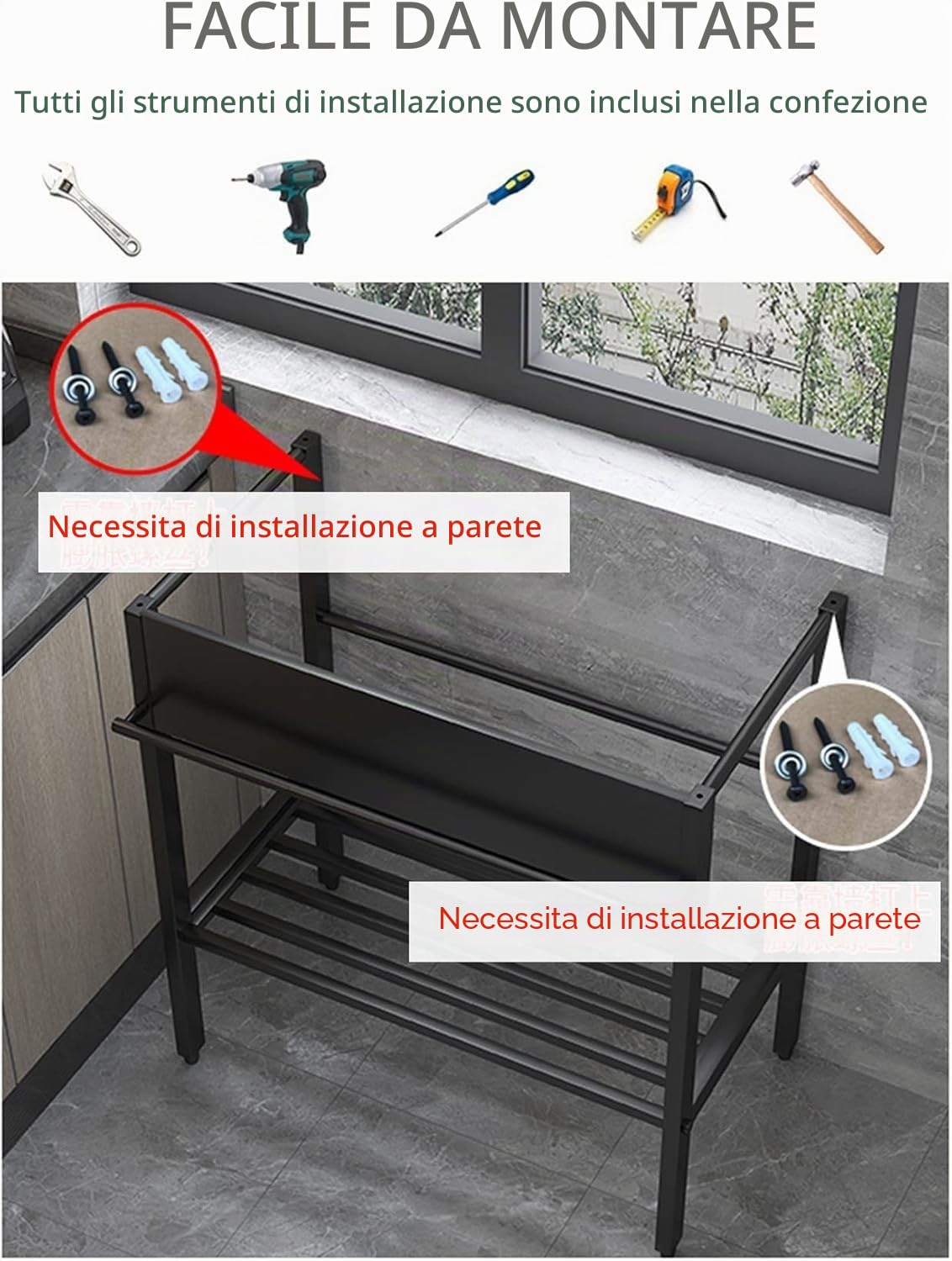 Lavandino esterno in acciaio inox, per ristorante commerciale, con rubinetto, per la preparazione e il multiuso, per garage, catering, ristorante, campeggio, 68 cm