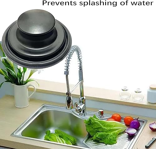 Miniatura 4 de Tapón de fregadero de cocina de 3.35 pulgadas para tapón de eliminación de basura, tapón de eliminación de basura inoxidable para drenaje de cocina