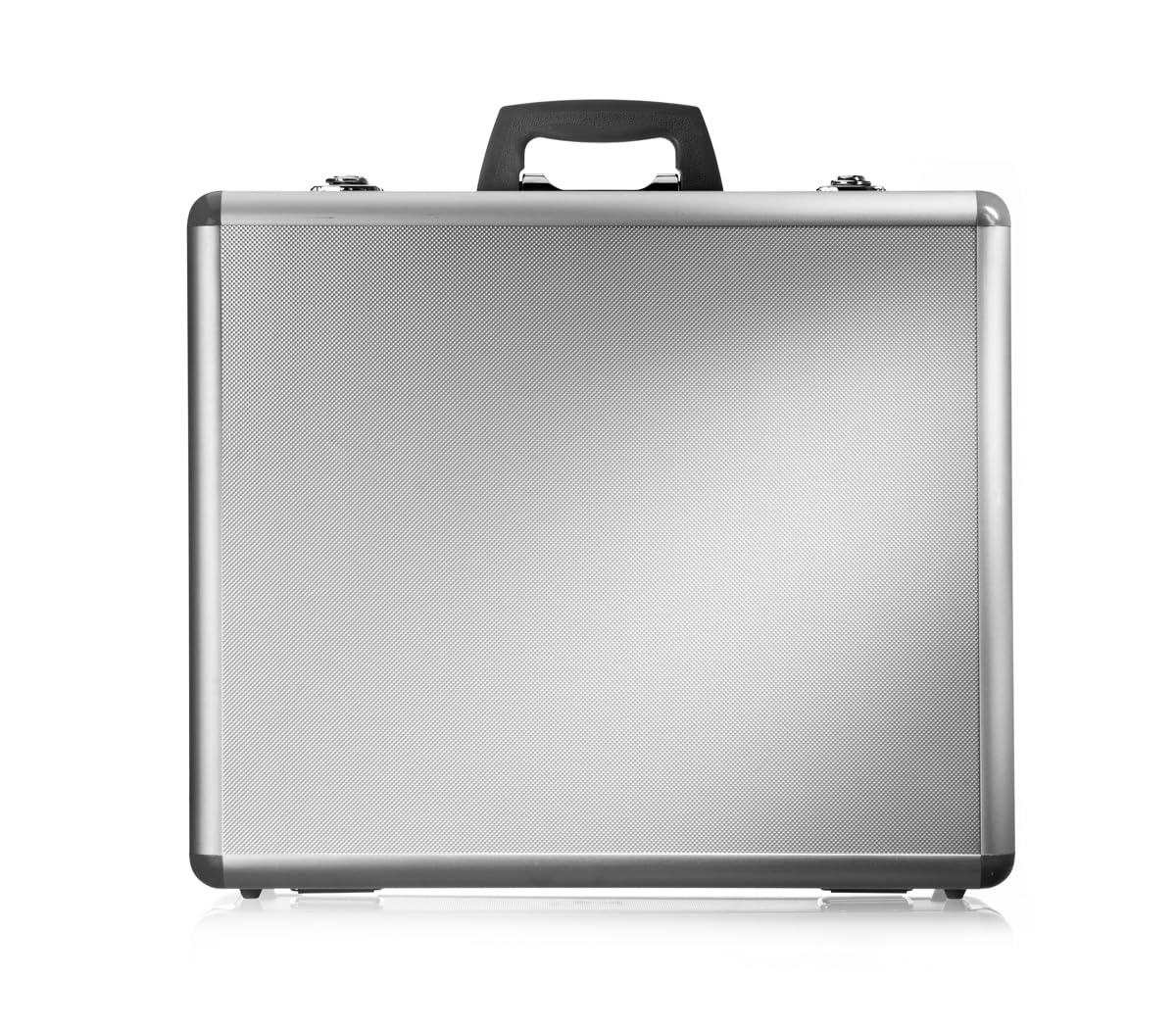 Aluminiumrahmenkoffer PB7 mit Rasterschaumstoff, 51,8 x 45,5 x 17,6 cm, Silber