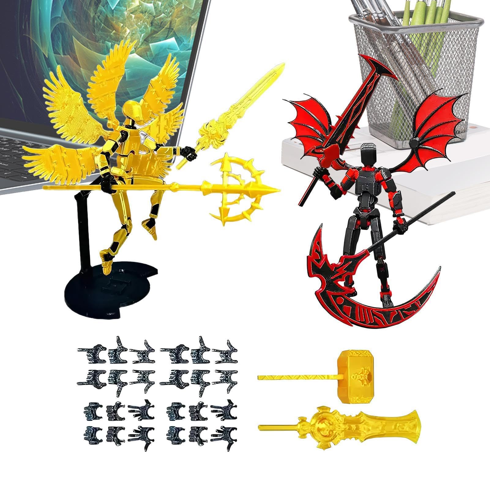 Figurine d'action et robot articulé impression 3D statue salon bureau - 8