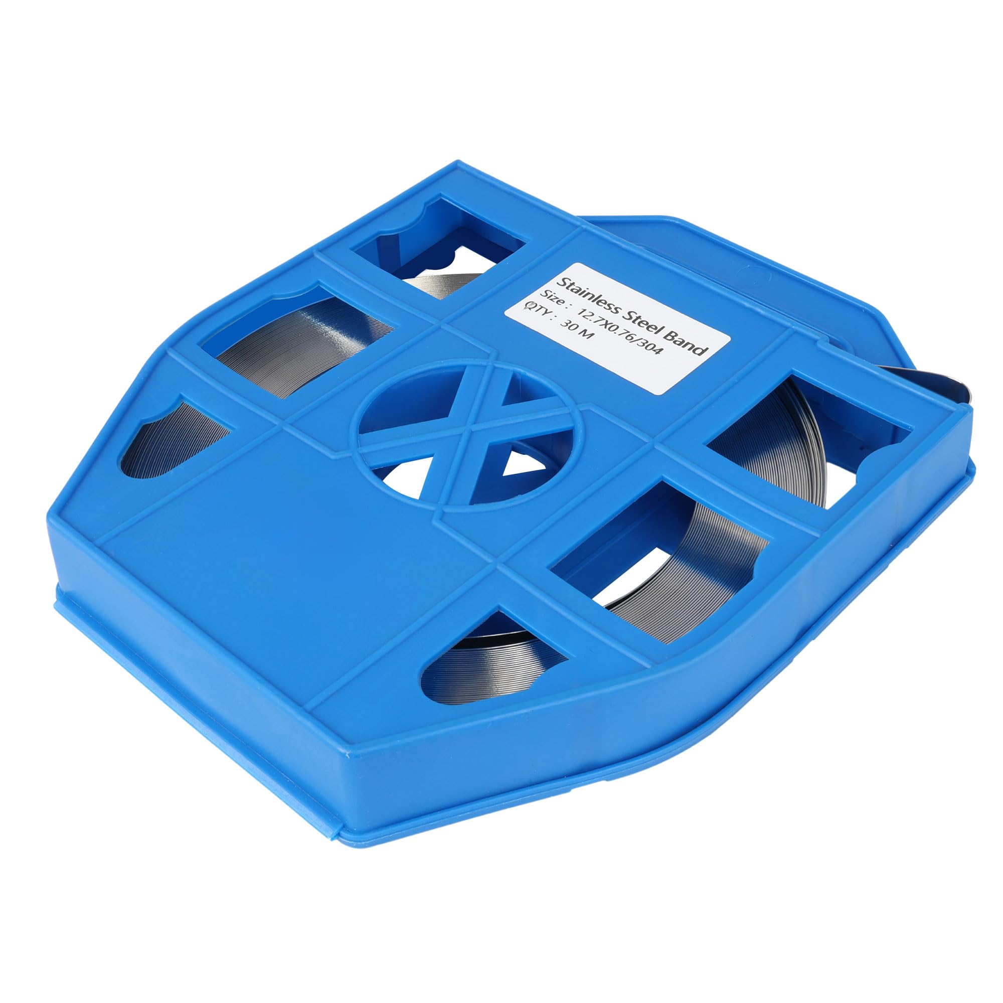 U.S. SOLID Bobine de ruban de cerclage en acier inoxydable haute performance 12,7 mm x 0,5 mm x 30 m