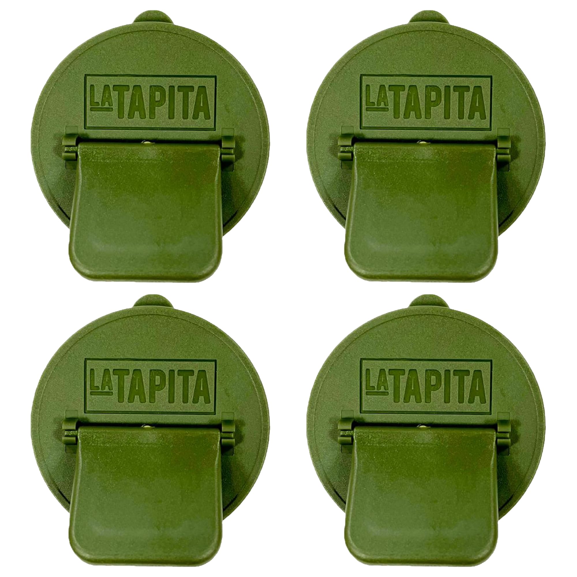 Plastic Caps for cans - Premium soda can lids - Can Cover For Standard Size Drink - Must-have Beach Accessories - Accessories for Soft Drinks - Reusable Fizz Lids - BPA Free - 4 pack (Army Green)