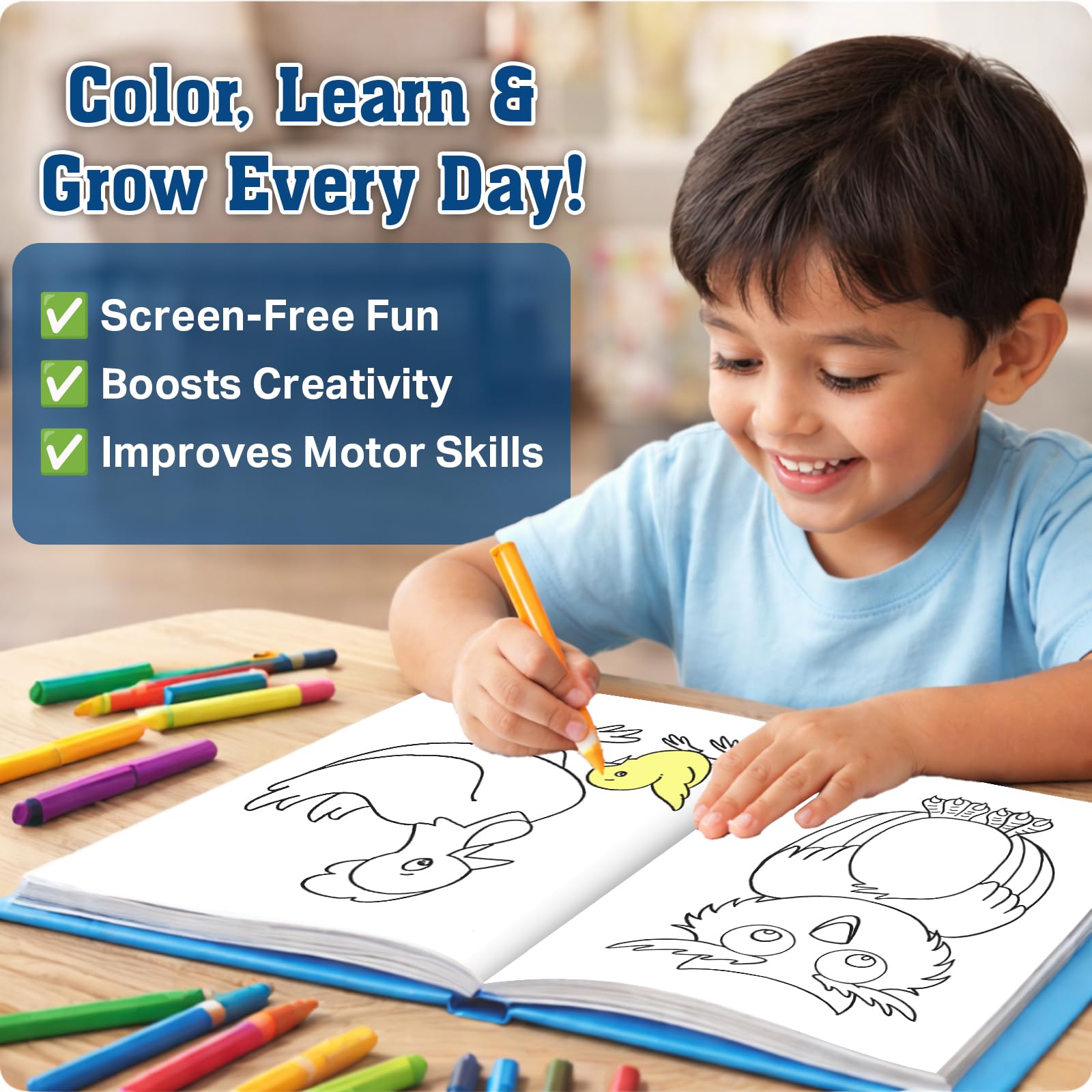 Jumbo Colouring Book 1 - Mega Colouring Book for 3 to 5 Years Old Kids 2