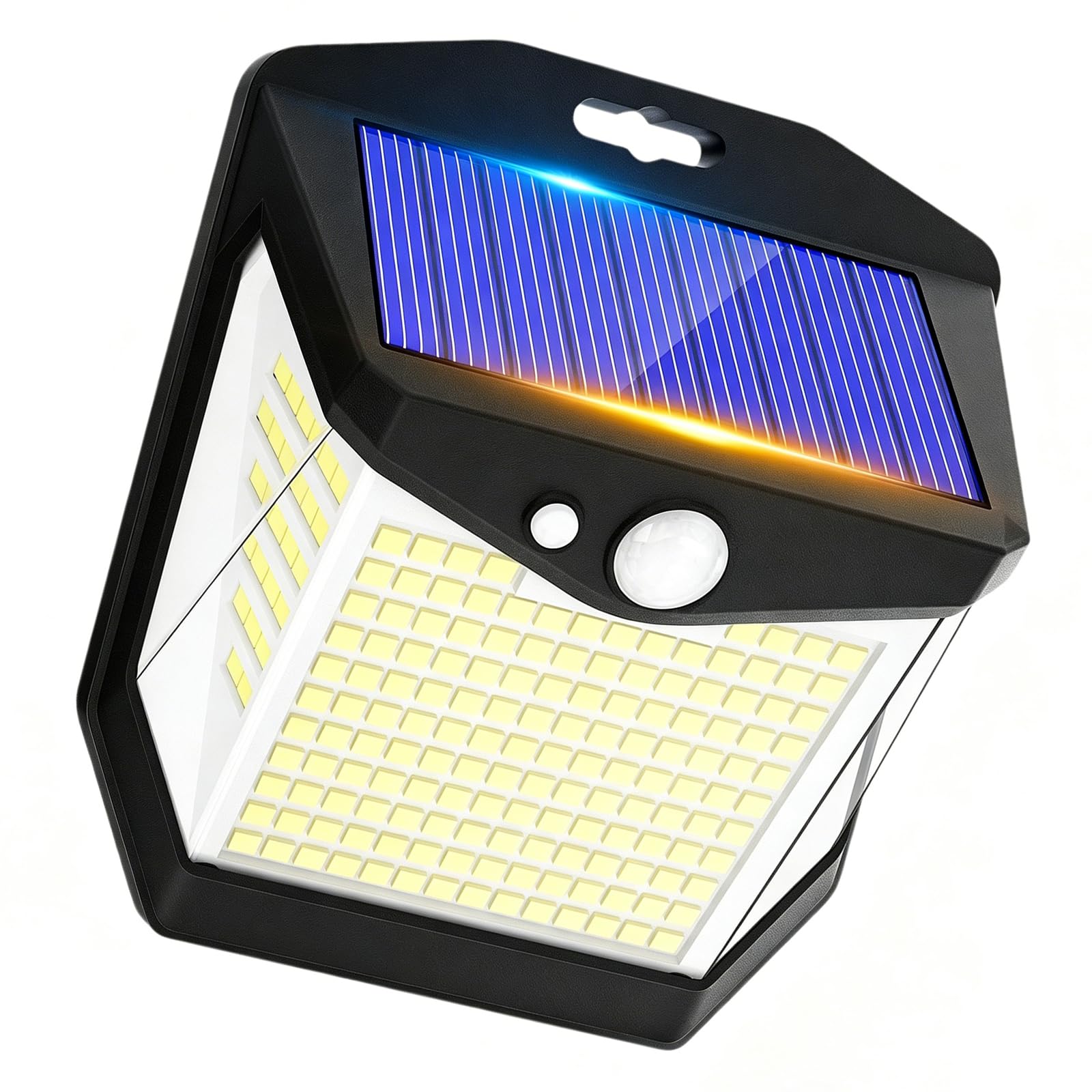 Hsioluted Multicolor Intelligent Motion Sensors Security Light Waterproof Efficient Led Light Texture For Home And Commercial Spaces Solar Lamp