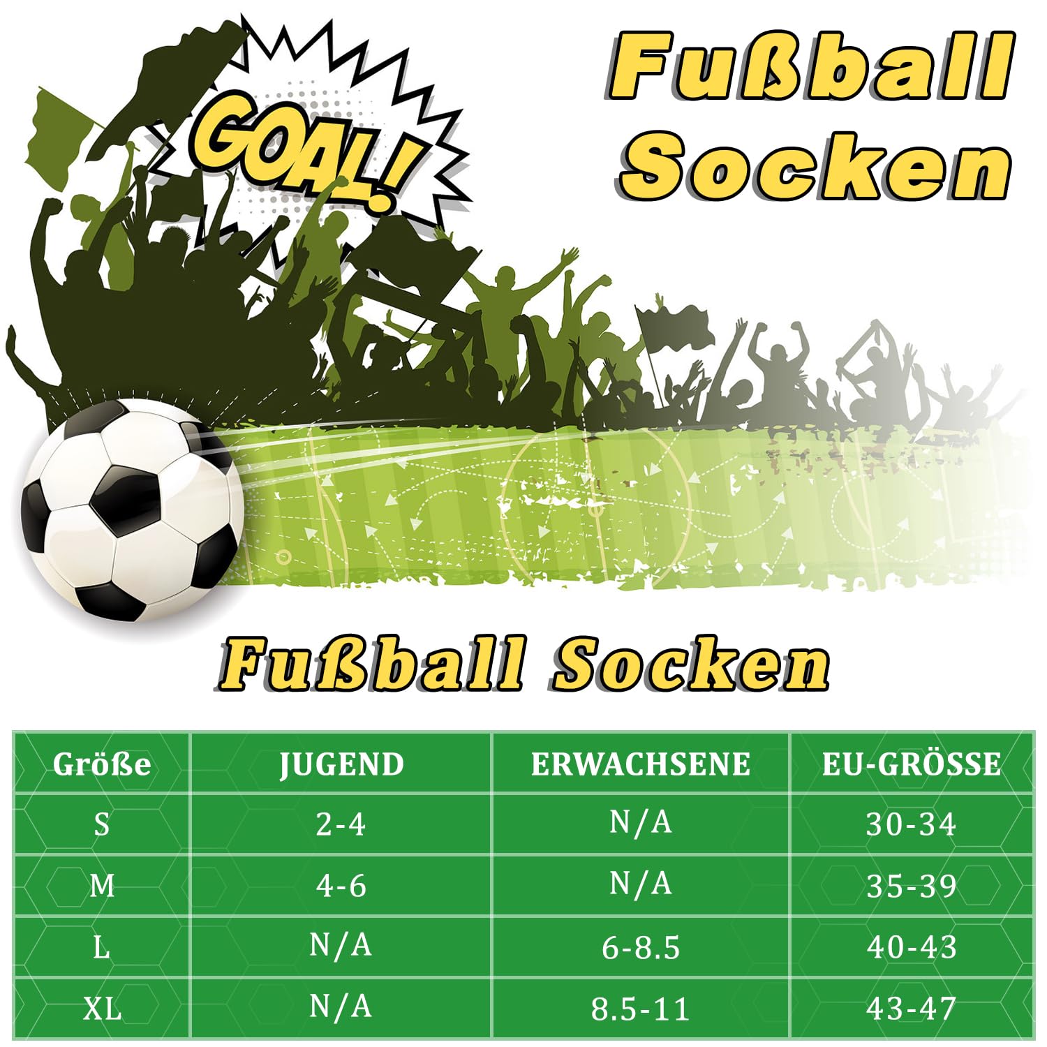 Calzini da calcio, 1 paio, calzini da calcio, per bambini, 30-47, calzettoni da calcio alti al ginocchio, per ragazzi e ragazze, calzini lunghi sportivi per rugby, basket, hockey, corsa,