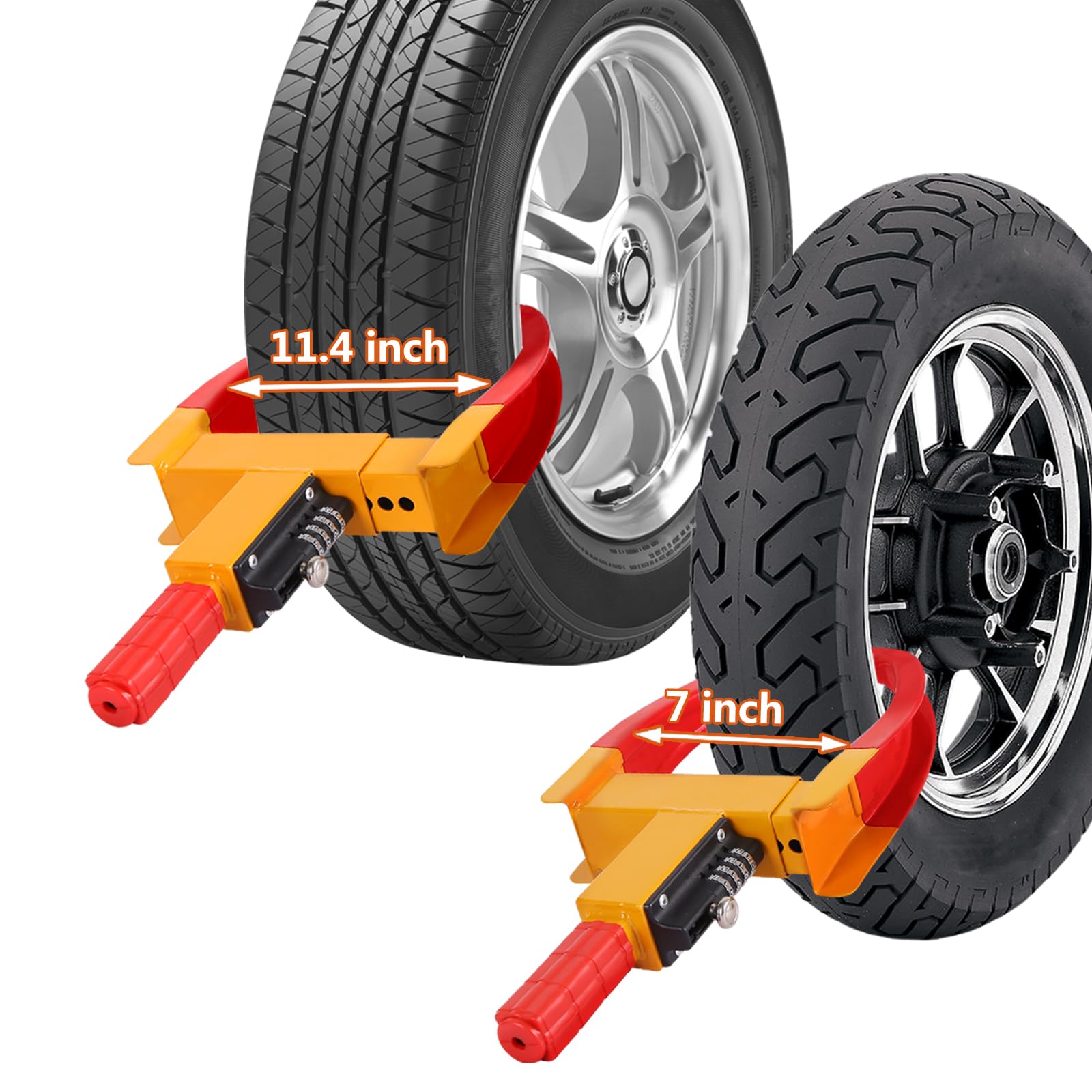 Universal Wheel Clamp Lock Enlarge 9 Holes Wheel Boot Lock Max