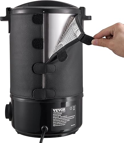 Miniatura 11 de VEVOR Derretidor de cera para hacer velas, olla de fusión eléctrica grande de cera de 6.5 litros, boquilla fácil de verter, control de temperatura