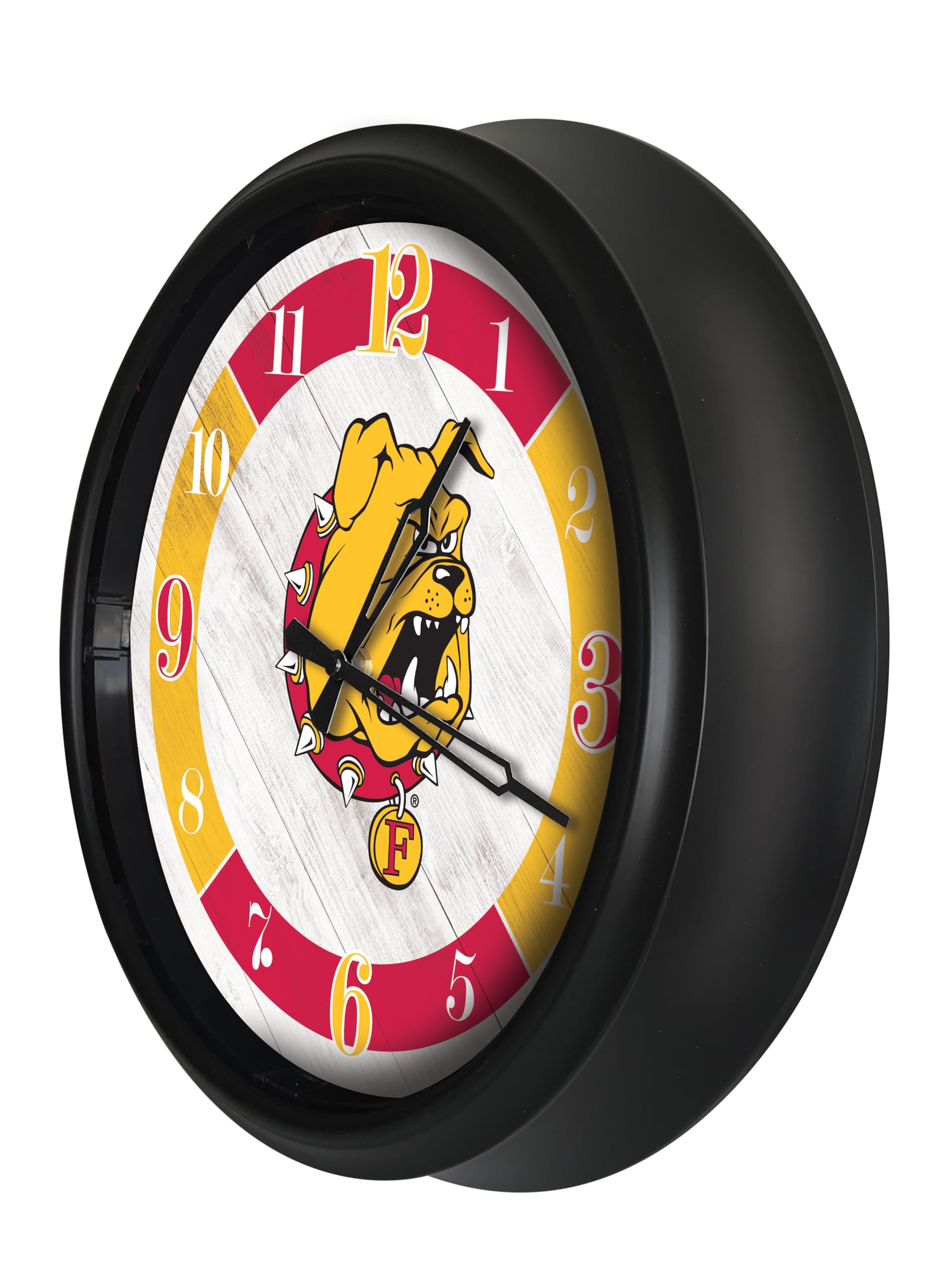 Holland Bar Stool Co. Ferris State University Indoor/Outdoor LED Wall Clock