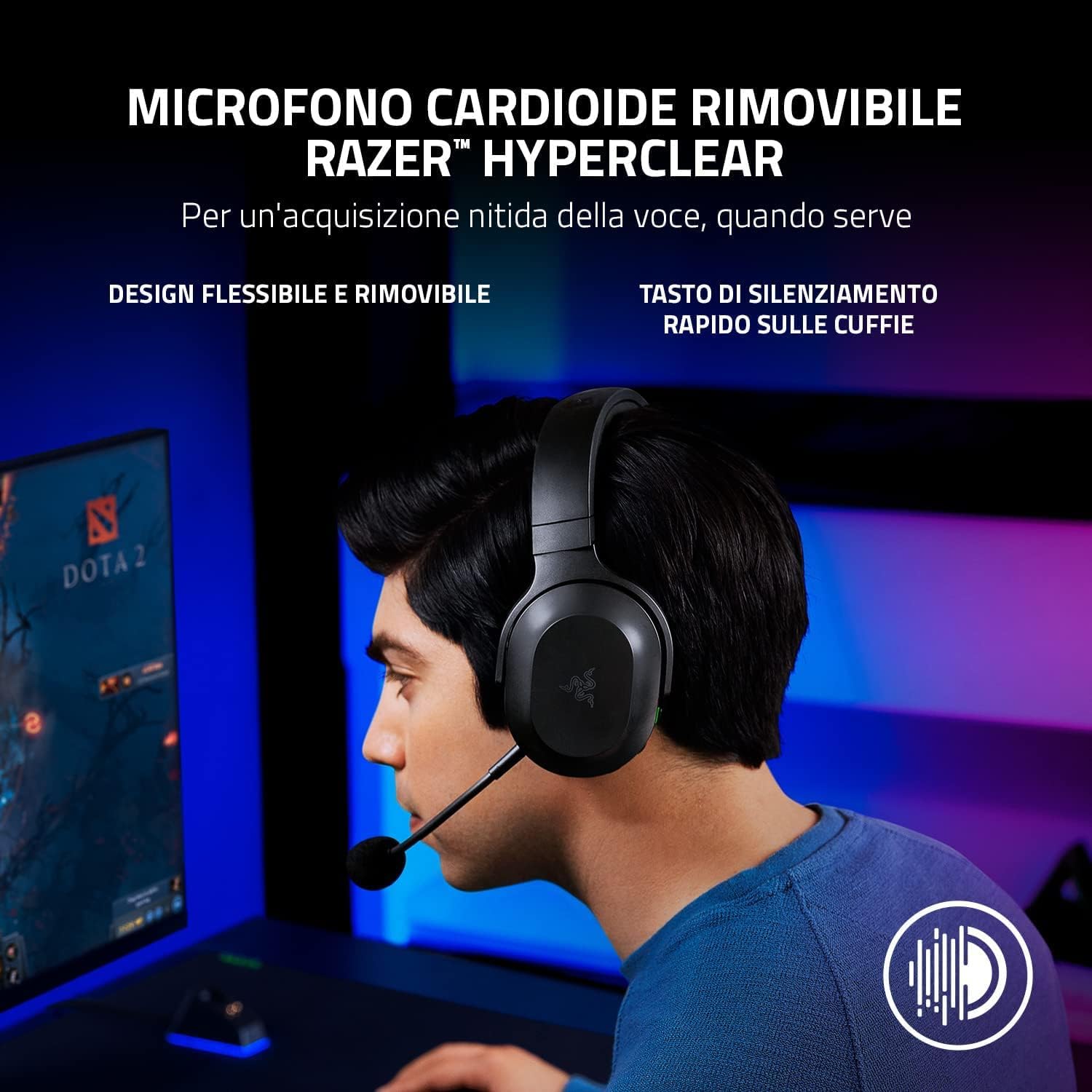 Razer Barracuda X (2022) - Cuffia Wireless Multipiattaperma per Giochi e Dispositivi Mobili (SmartSwitch Dual Wireless, 250 g di Design Ergonomico, TriForce 40 mm, Microfono Cardioide) Nero