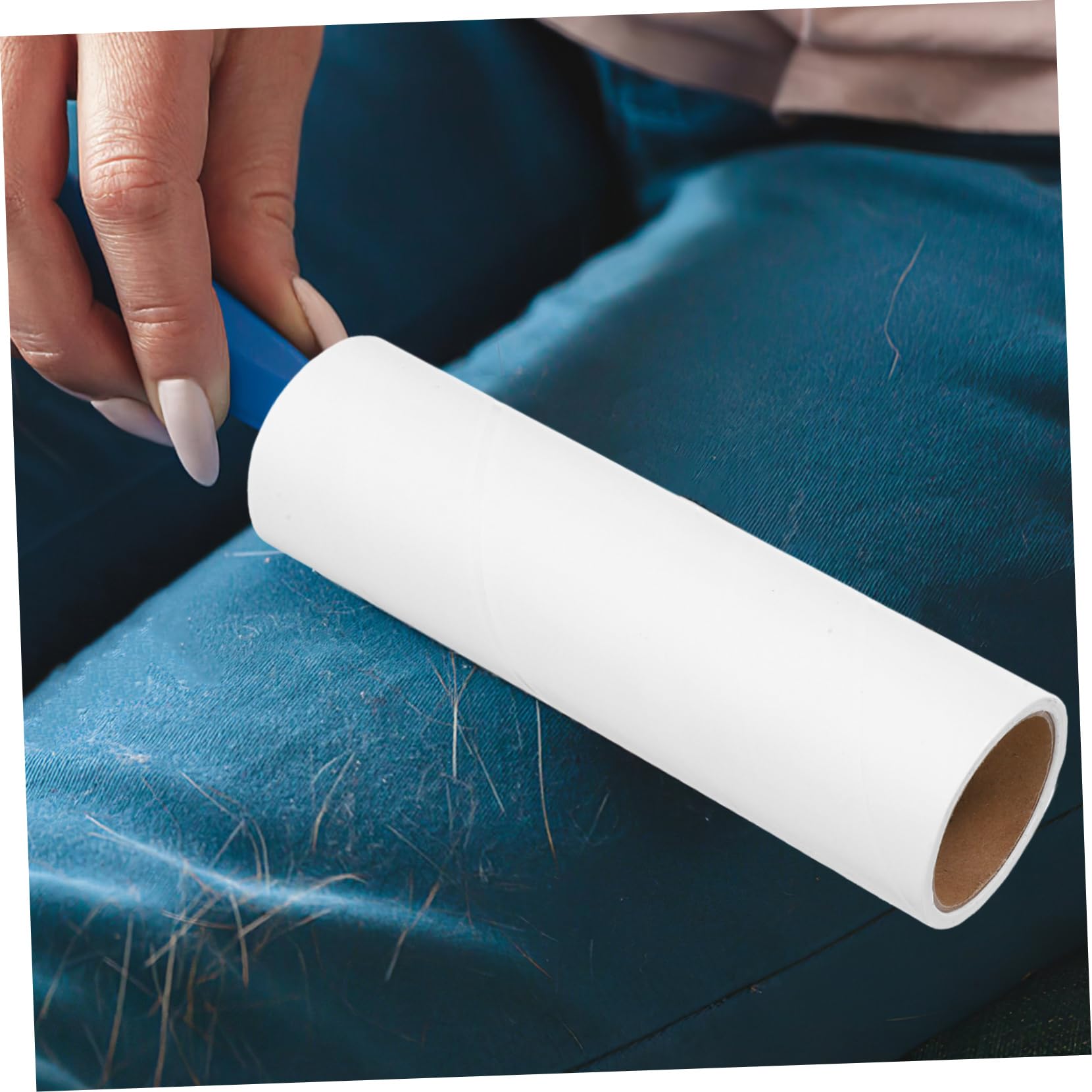 Ricariche Rullo Leva Pelucchi Bianco 10 Pezzi Carta 50 Fogli | Adesivo Extra, Riutilizzabile, per Mobili e Sedili Auto, 38mm Interno, 16cm