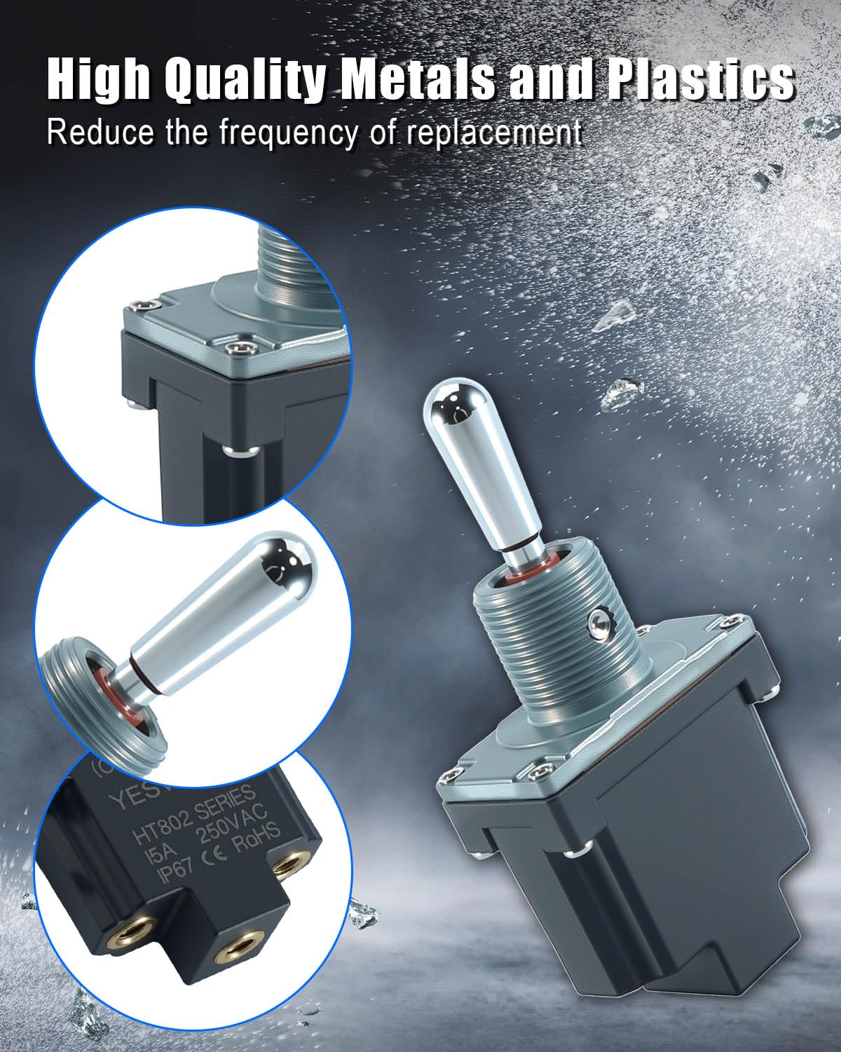 1NT1-7 3 Position Toggle Micro Switch (ON)-Off-(ON) Fit for Lift S-60 S-65 S-100 S-105 Z-34/22 Z-45/22 Fit for Cutler Hammer Replace 8510K2 4360077 102853 13037 417316 TS1192