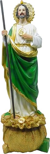 Figura religiosa de San Judas (monedas) de 16 pulgadas de altura Estatua de San Judas (monedas)