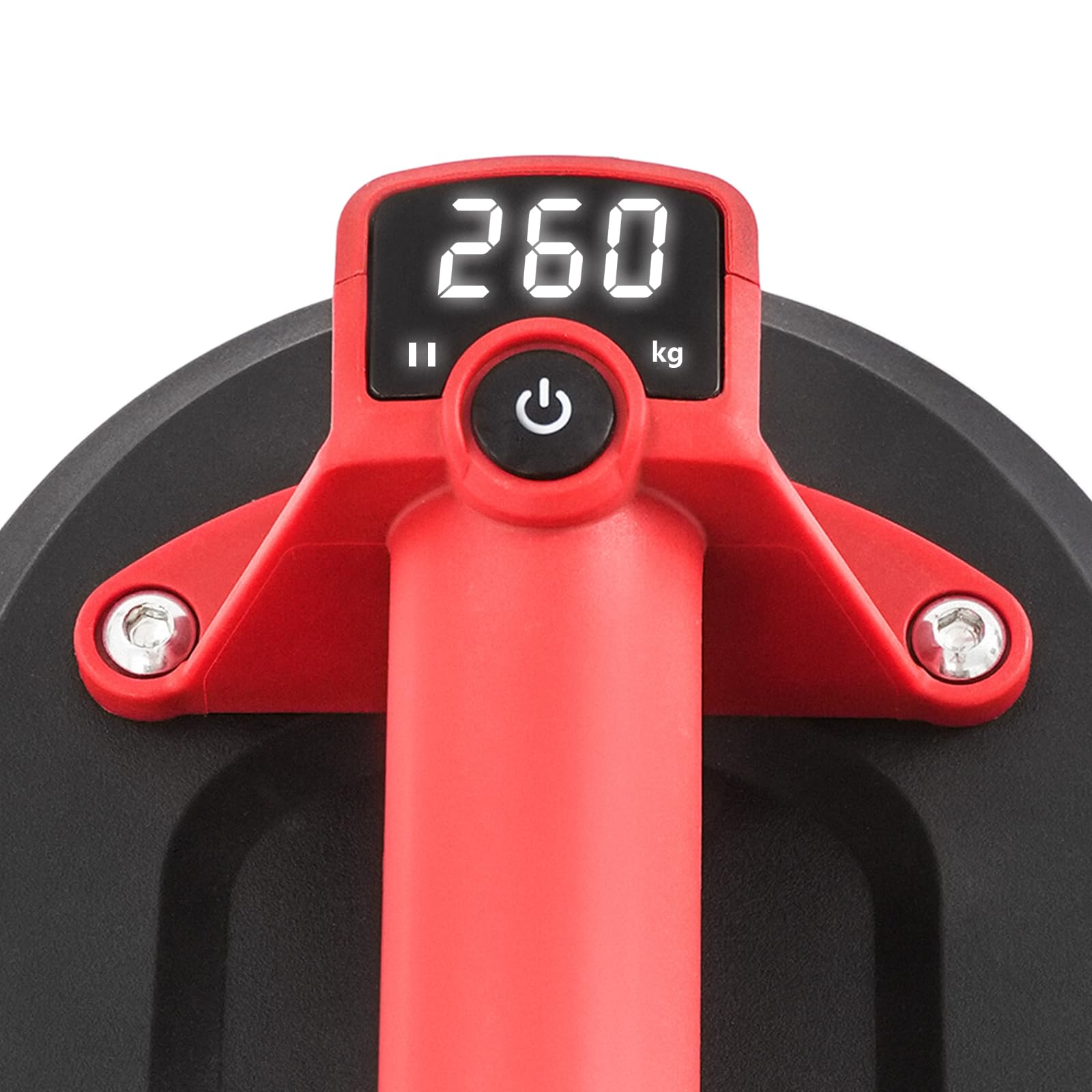 Ventosa aspirante a batteria, sollevatore per piastrelle, in vetro, con display digitale, ventosa elettrica per piastrelle, vetro, 260 kg ellittica