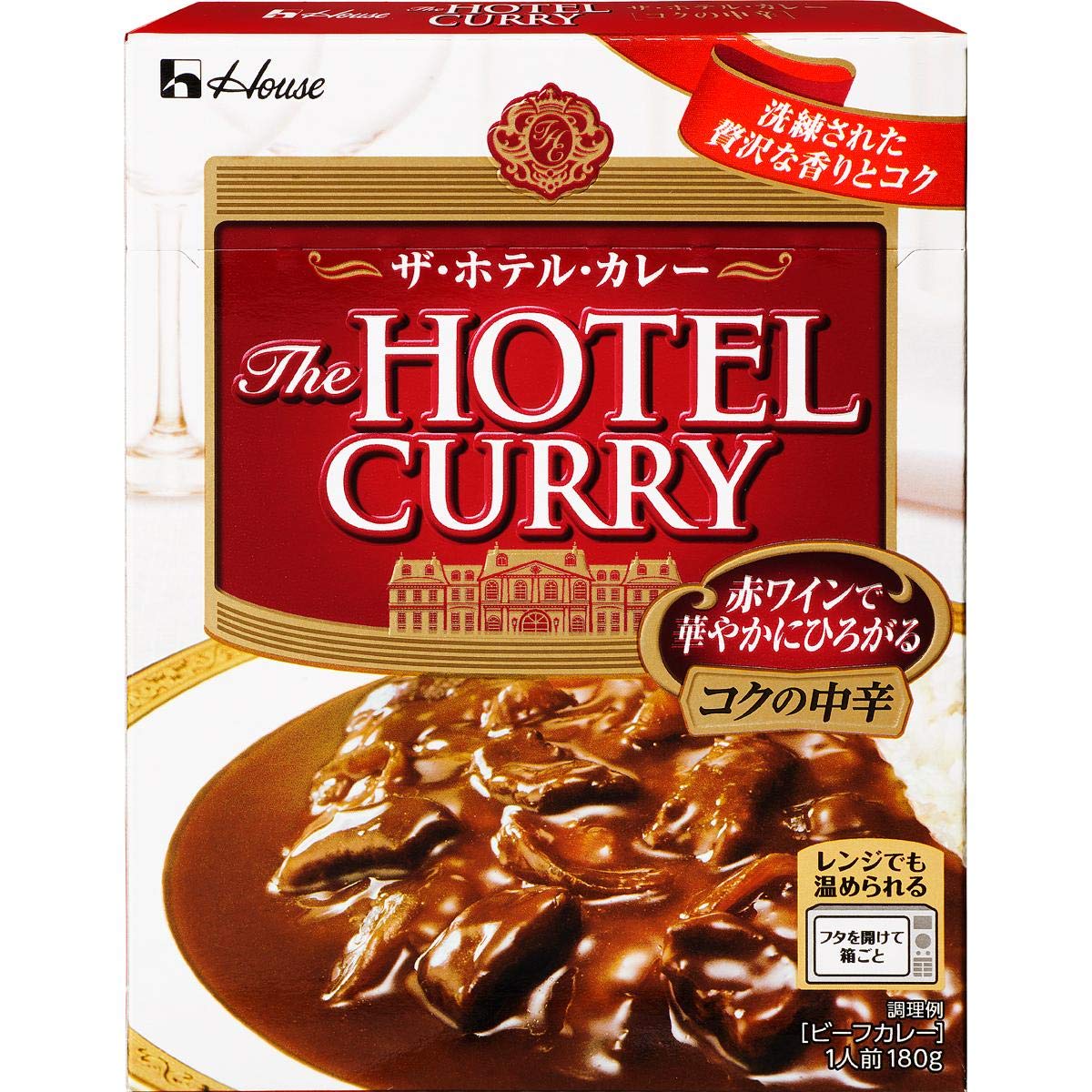 Amazon.co.jp: ザ・ホテル ハウス カレー コクの中辛 180g×3個 : 食品
