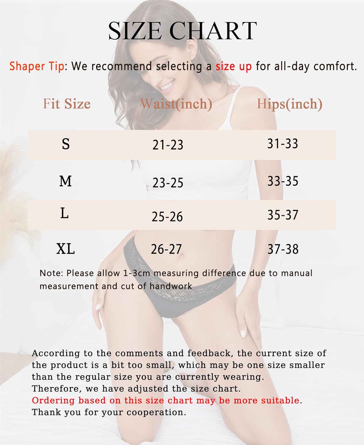Sexy Underwear for Women Cute Lace Cheeky Bikini Panties Ladies No Show Silky Hipster 6 Pack - Image 4