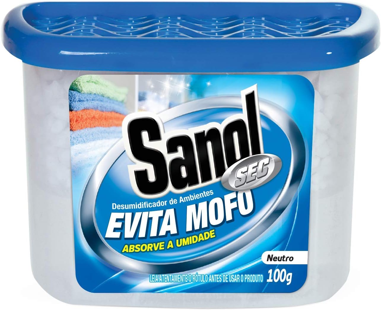 Evita Mofo Absorventes de Umidade (desumidificador), Leve 4 Pague 3 - 1 Neutro / 2 Lavanda / 1 Baby, Sanol, 4 X 100g, Colorido