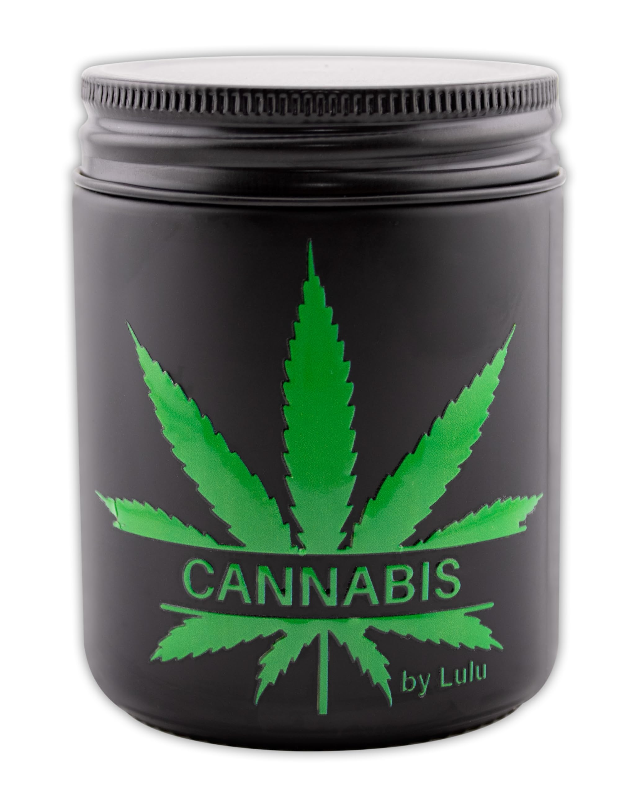 Lulu Candles | Cannabis | Luxury Scented Soy Jar Candle | Hand Poured in The USA | Highly Scented & Long Lasting | 8 Oz. Mason Jar