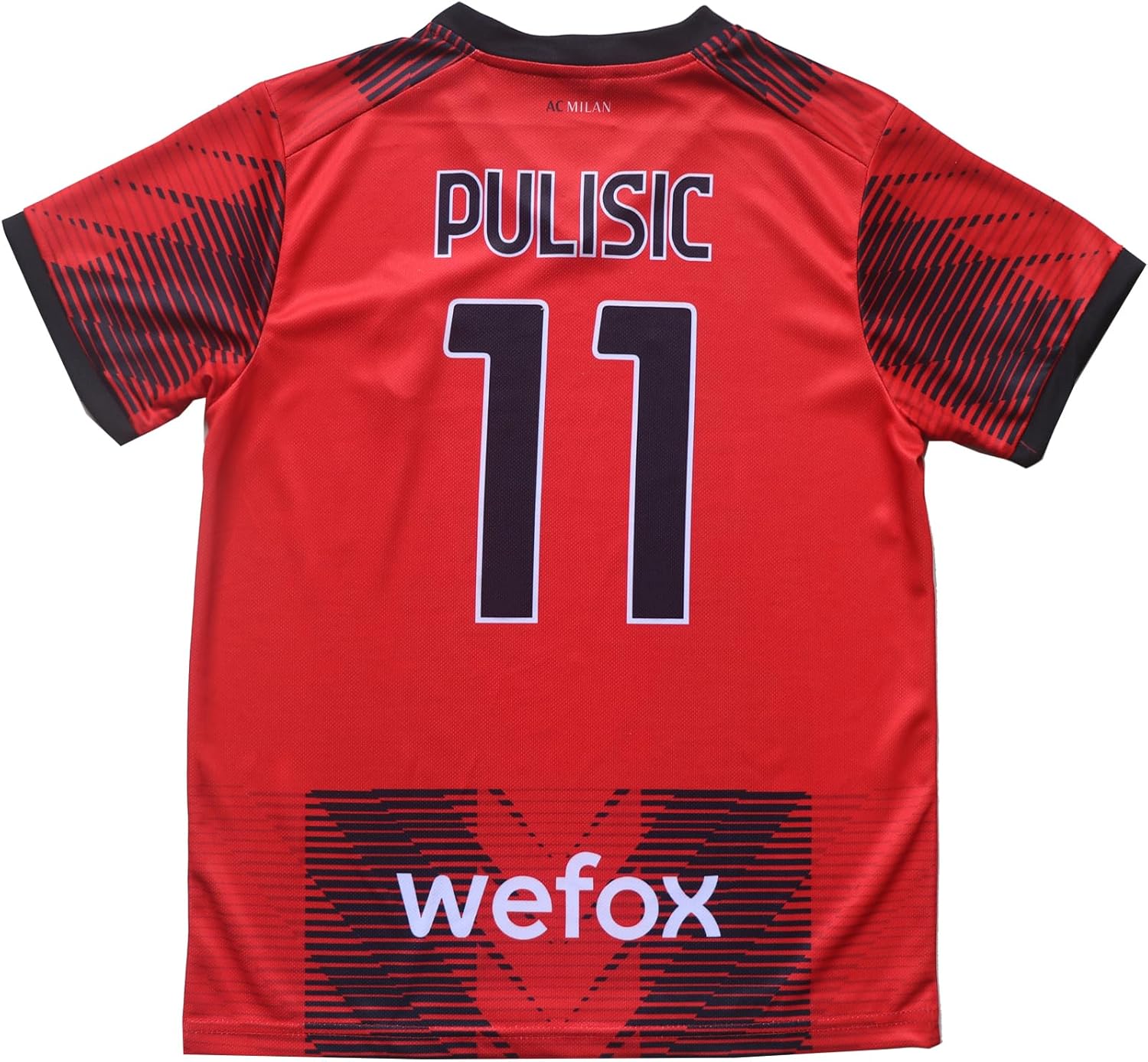 Milan Pulisic #11 Home Limited Edition Kids Soccer Jersey Kit with Shorts/Socks Set Youth Sizes (Red/Black, 30) - Image 3
