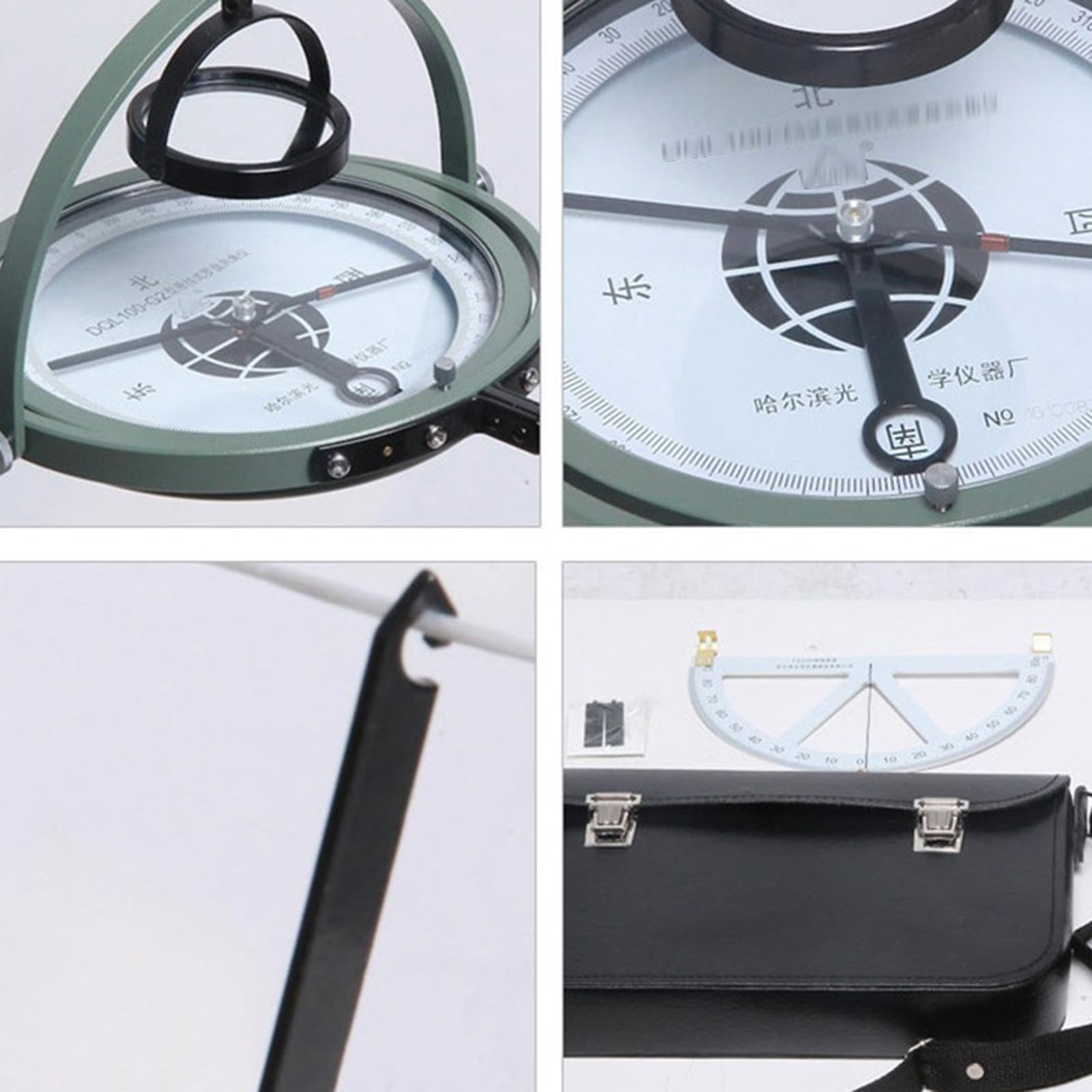Bergbau-Kompass mit Neigungsmesser, Antimagnetischer Gradiometer zur Richtungsmessung, automatische Nivellierfunktion, langlebige Kunststoffkonstruktion