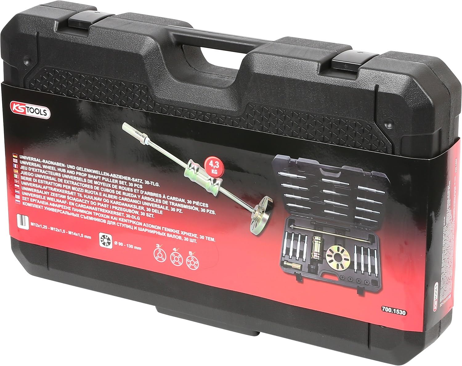 KS Tools 700.1530 Uniwersalny zestaw ściągaczy do piast i przegubów, 30-szt.