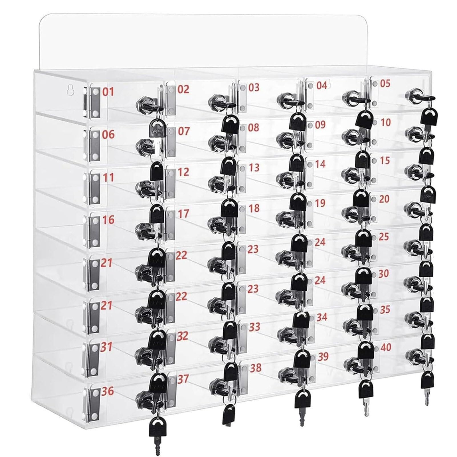 Caja de Almacenamiento para teléfonos móviles Soporte acrílico para teléfonos móviles Caja de Almacenamiento de Escritorio Caja de Almacenamiento para teléfonos móviles de Gran Capacidad