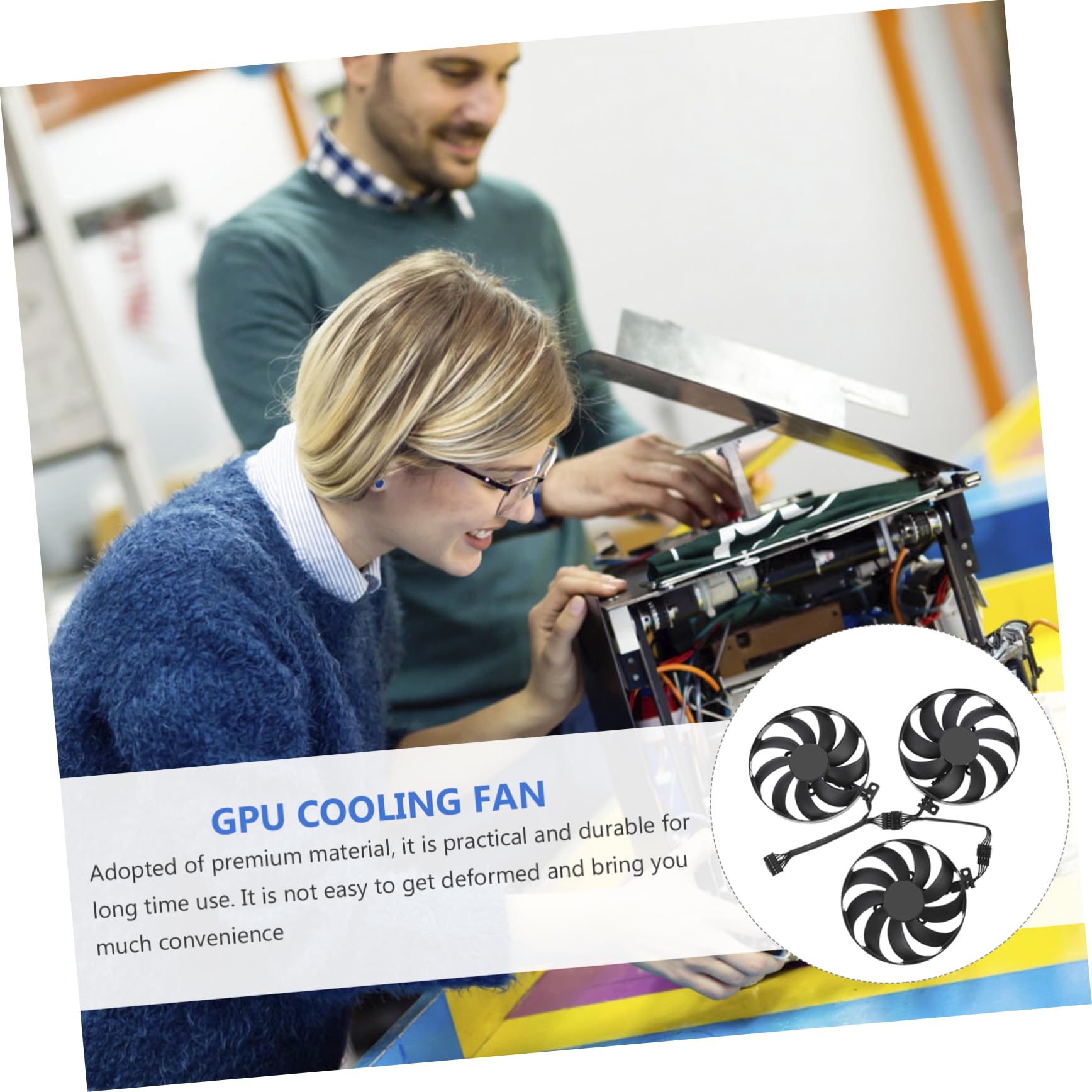 SHINEOFI 2 Juegos Ventilador de Refrigeración Tarjetas Gráficas de Compatible con Cfud Silencioso y Evitar Sobrecalentamiento Pcs