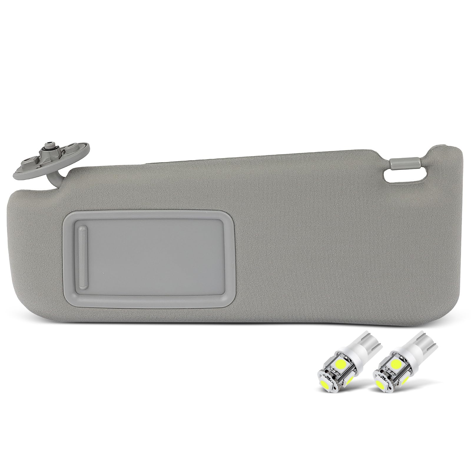 Gray Left Driver Side Car Sun Visor Without Sunroof for 2012-2017 For Toyota For Camry,Replacement Assembly 74320-06610-B1,74320-06610-B2,74320-06611-B2,74320-33F40-B0,74320-33F40-B0 (with mirror)