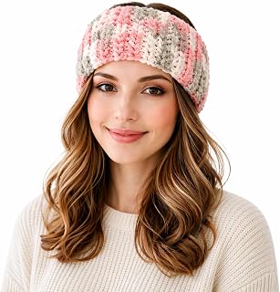 SANKESHWAR TAJ - Hand Made Winter Headband for Men & Women | Soft Hand Knitted Woolen Head Wrap | Stretchy Acrylic Ear War... Price In India