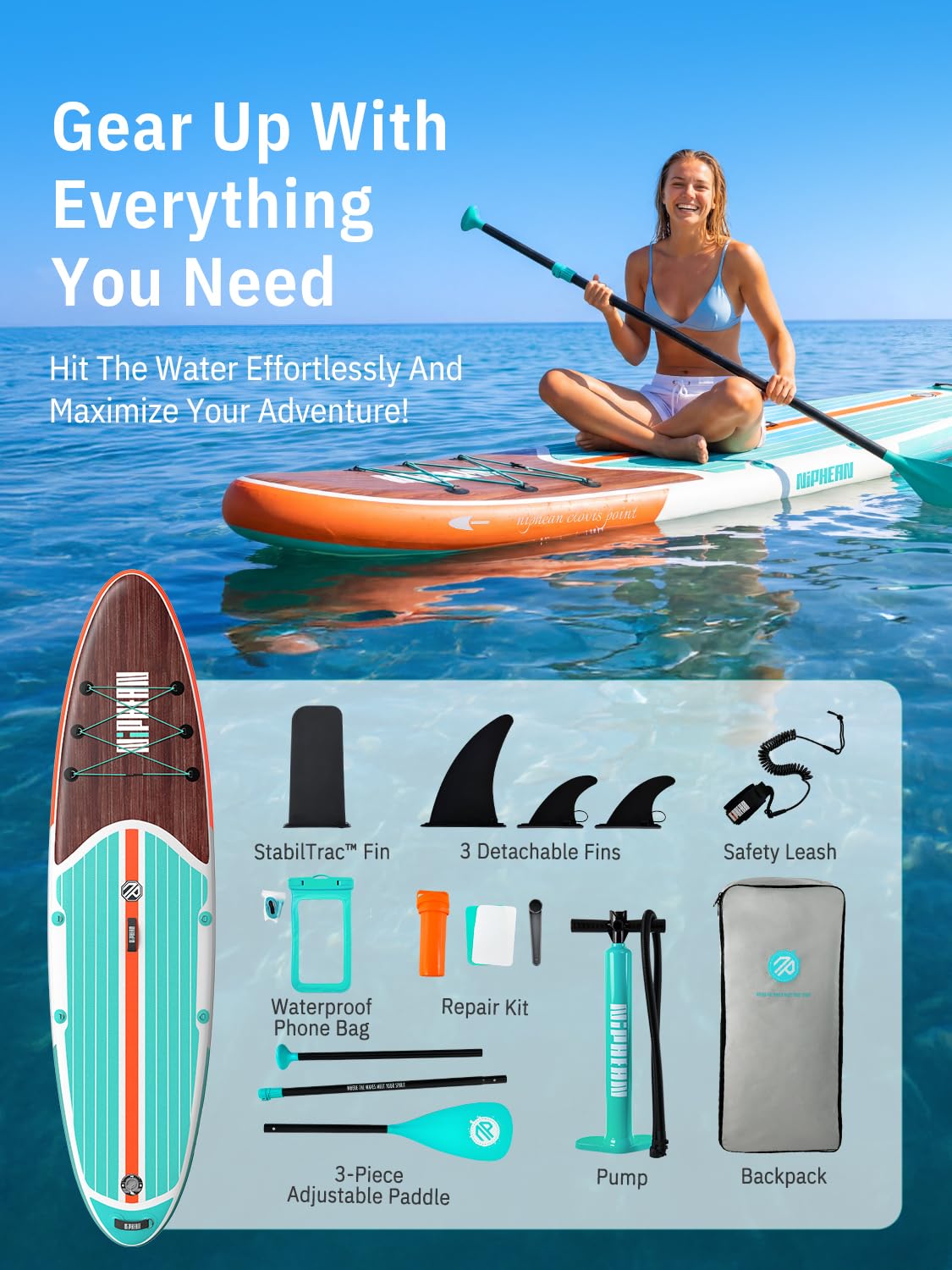 Amazon | Niphean SUP サップボード 釣り 高い安定性 超軽量 初心者