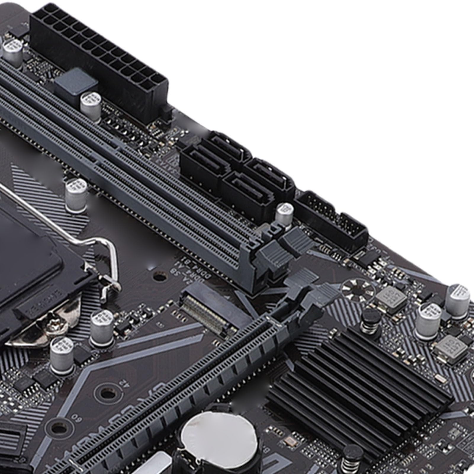 Placa Base, LGA 1200 Socket Dual Channel DDR4 2933MHz 64GB RAM Compatible con Placa Base para PC, ATX con Ranura PCIe 3.0 X16 Realtek Gigabit LAN para Pentium de 10.a Generación
