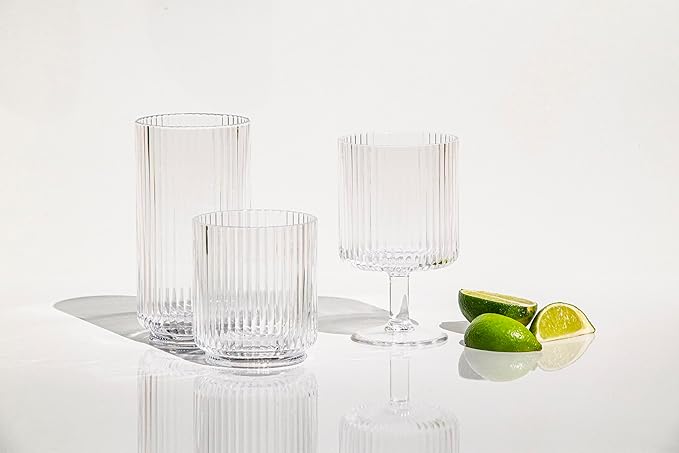 Set de 6 Copas Mesa Acrílicas Transparentes de 14 oz miniatura 5