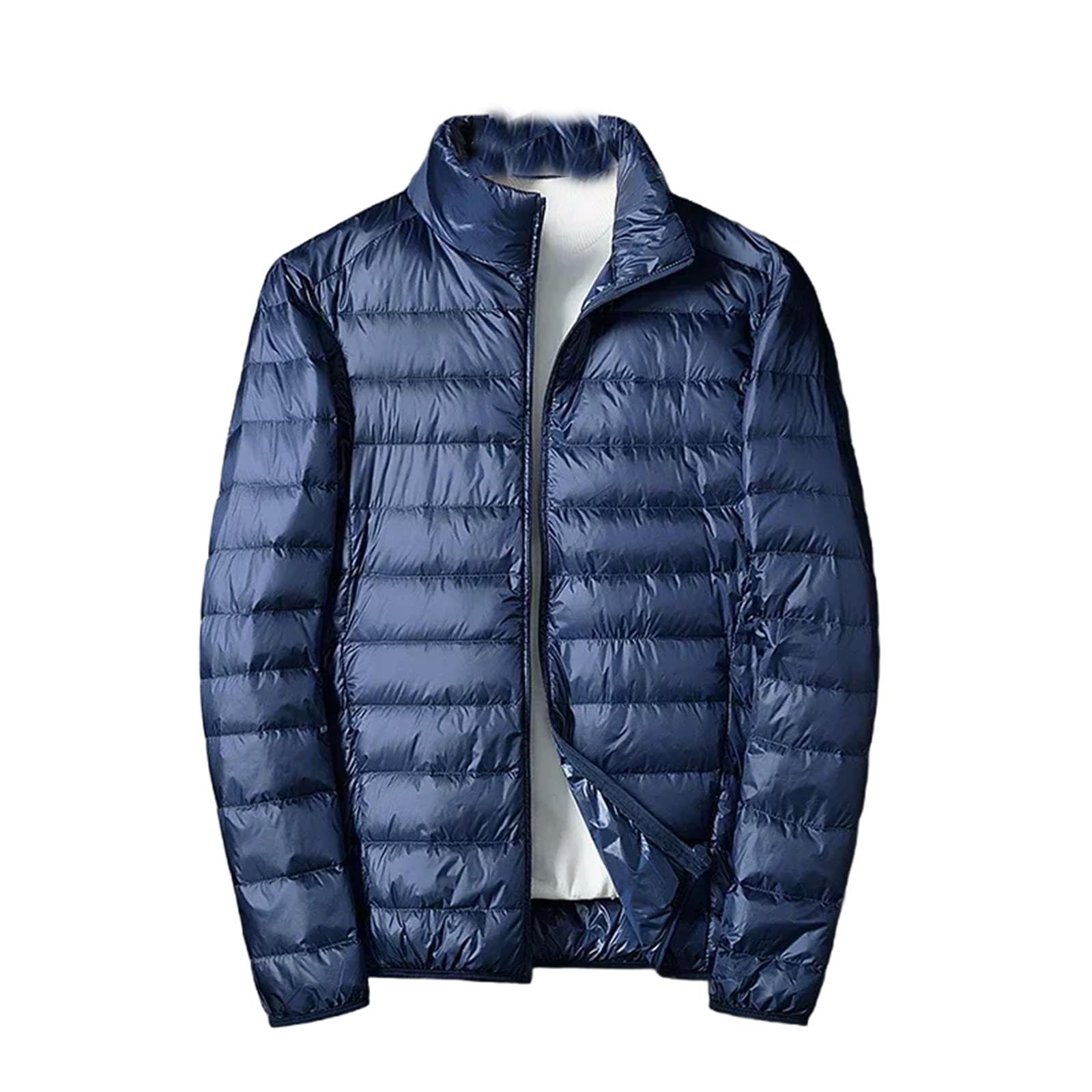 Doudoune légère homme blanche en duvet de canard imperméable