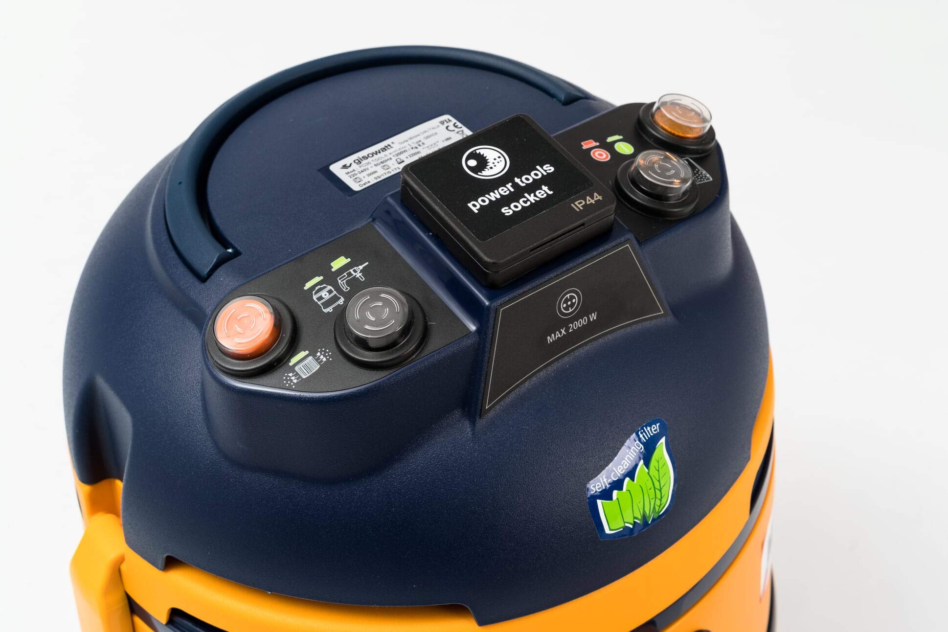 Aspirapolvere Aspiratore per Utensili Elettrici Potente ad Alta Efficienza Filtra le Polveri Più Sottili 1200 watt 35 litri