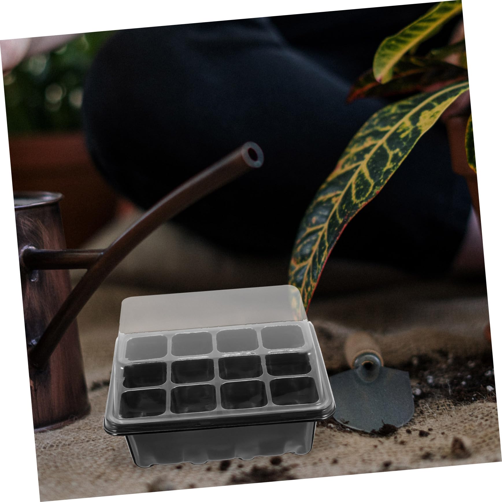 YARNOW 2 Set Scatola per piantine vassoio di semina contenitore di semina semi di germinazione vasi per semina pianta vassoio di avviamento cellulare caso di germinazione delle piante