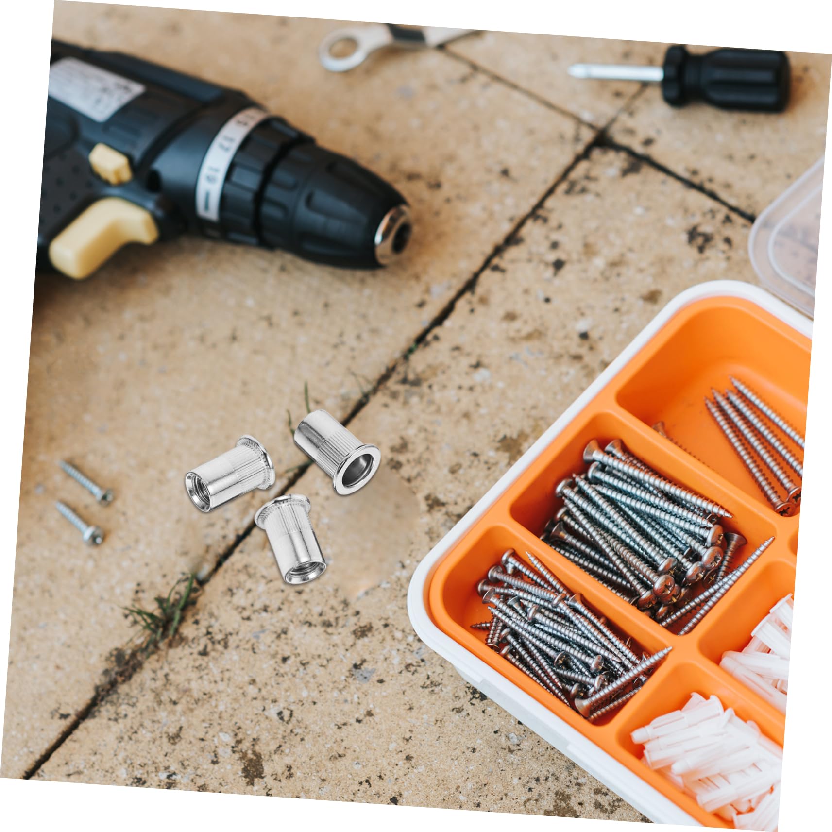 Cabilock 50Pcs Rivet Nuts Stainless Steel Threaded Insert Nuts for Strong Connections Precision Manufactured for Various Uses Easy Installation and Scale Projects