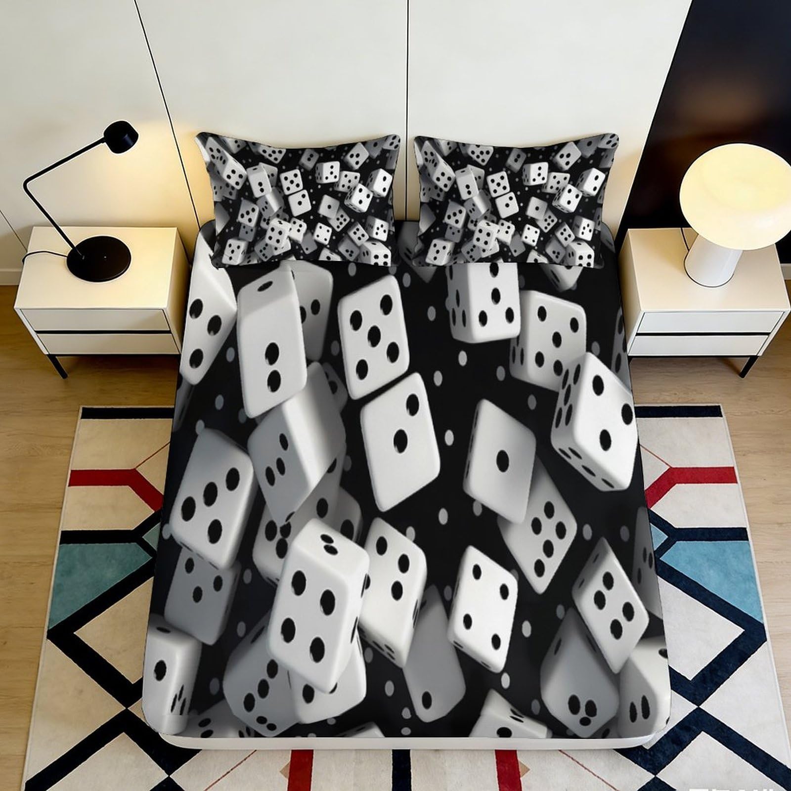 3D Printed Snow Tank Fitted Sheet Microfiber Deep Pocket Non-Slip Bedroom Bedding Snow Scene Mattress Fitted Cover 160x200x25cm