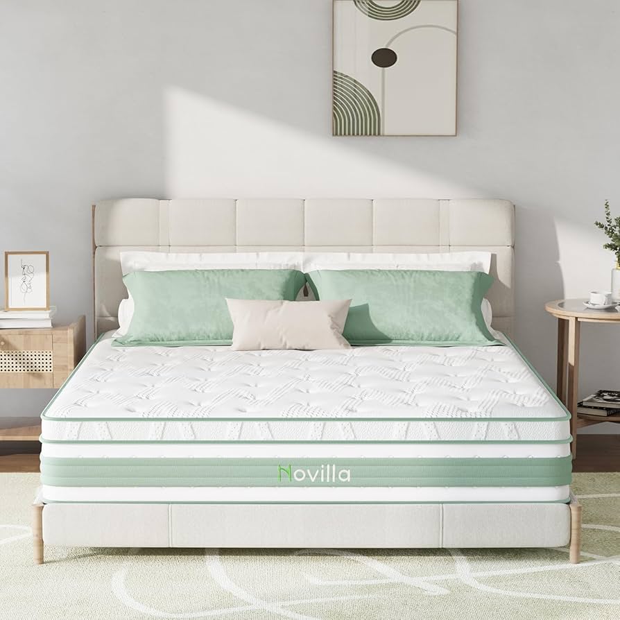 Amazon.com: Novilla King Mattress, 12 Inch Hybrid Mattress in a Amazon.com: Novilla King Mattress, 12 Inch Hybrid Mattress in a