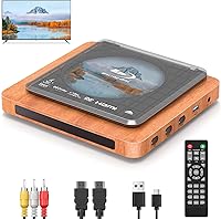 DID A R 2025 1080P Blu-ray Player: Dolby DTS Audio, HDMI/AV Cables & Remote, Plays Blu-ray A1/DVDs/CDs, Retro Design