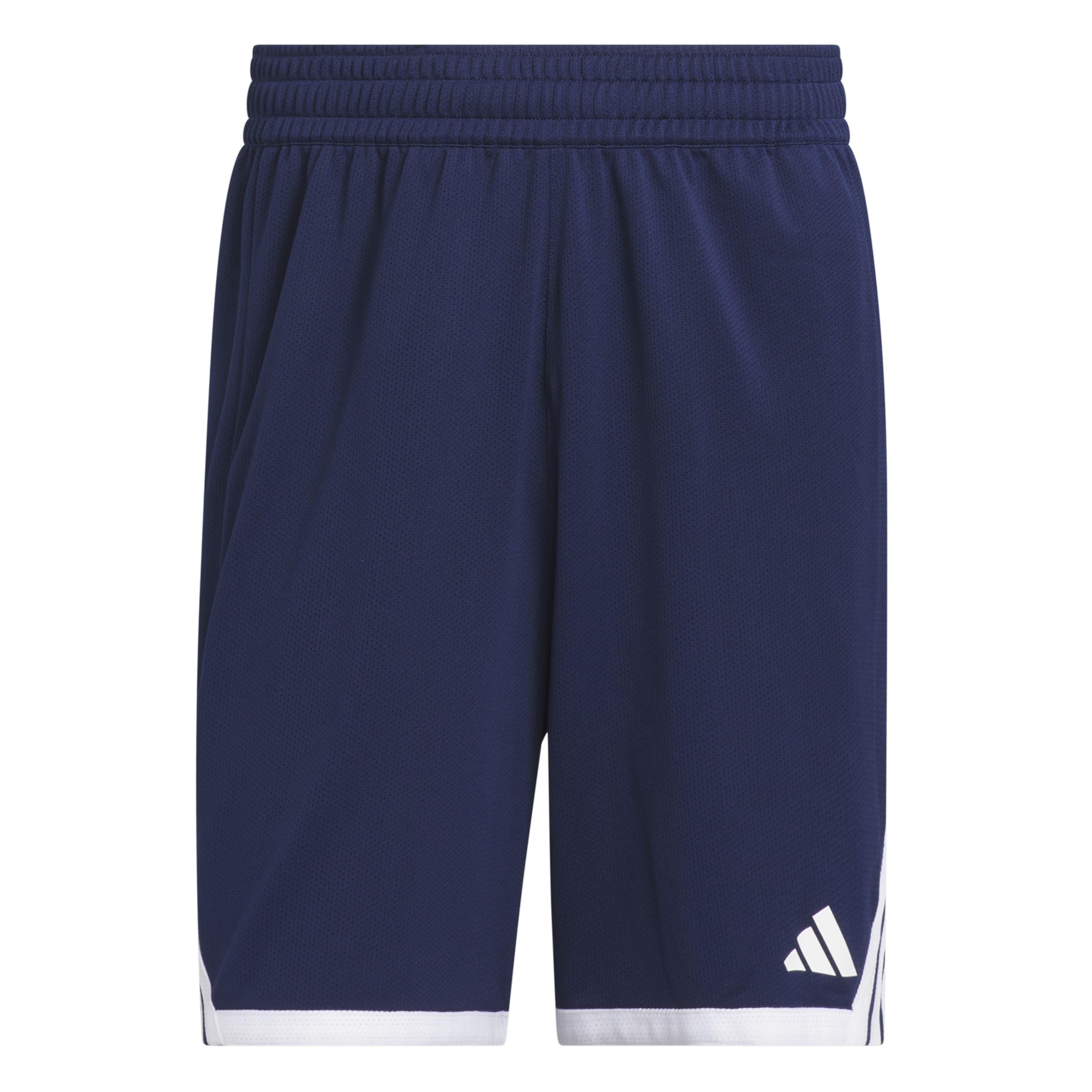 adidas Men's M Everyday Pro Bball Short Shorts, Team Navy/White, 3XL
