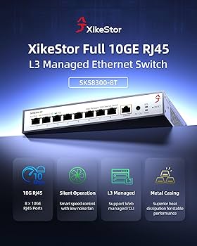 XikeStor SKS8300-8T　10GB LAN対応HUB XikeStor SKS8300-8T 10GB LAN対応HUB Amazon.co.jp: XikeStor 8