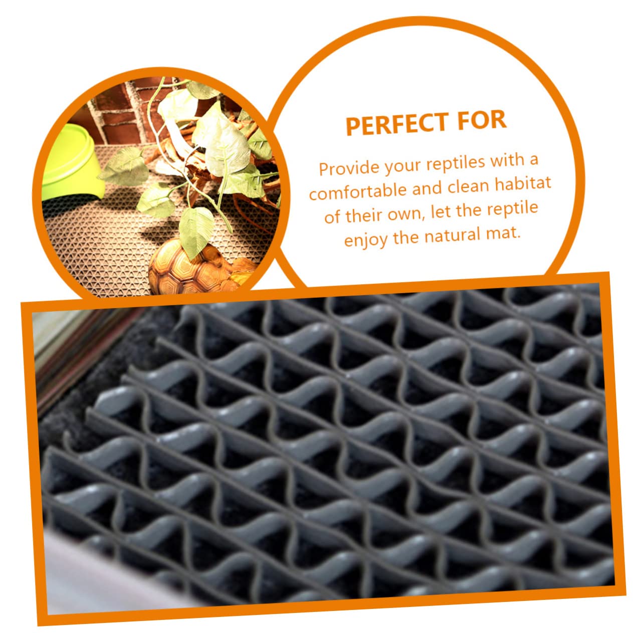 YARNOW Tappetino Riutilizzabile per Rettili Substrato per Serpenti e Tartarughe Tappeto Traspirante e Confortevole per Terrario Accessori per Lettiere per Animali Domestici