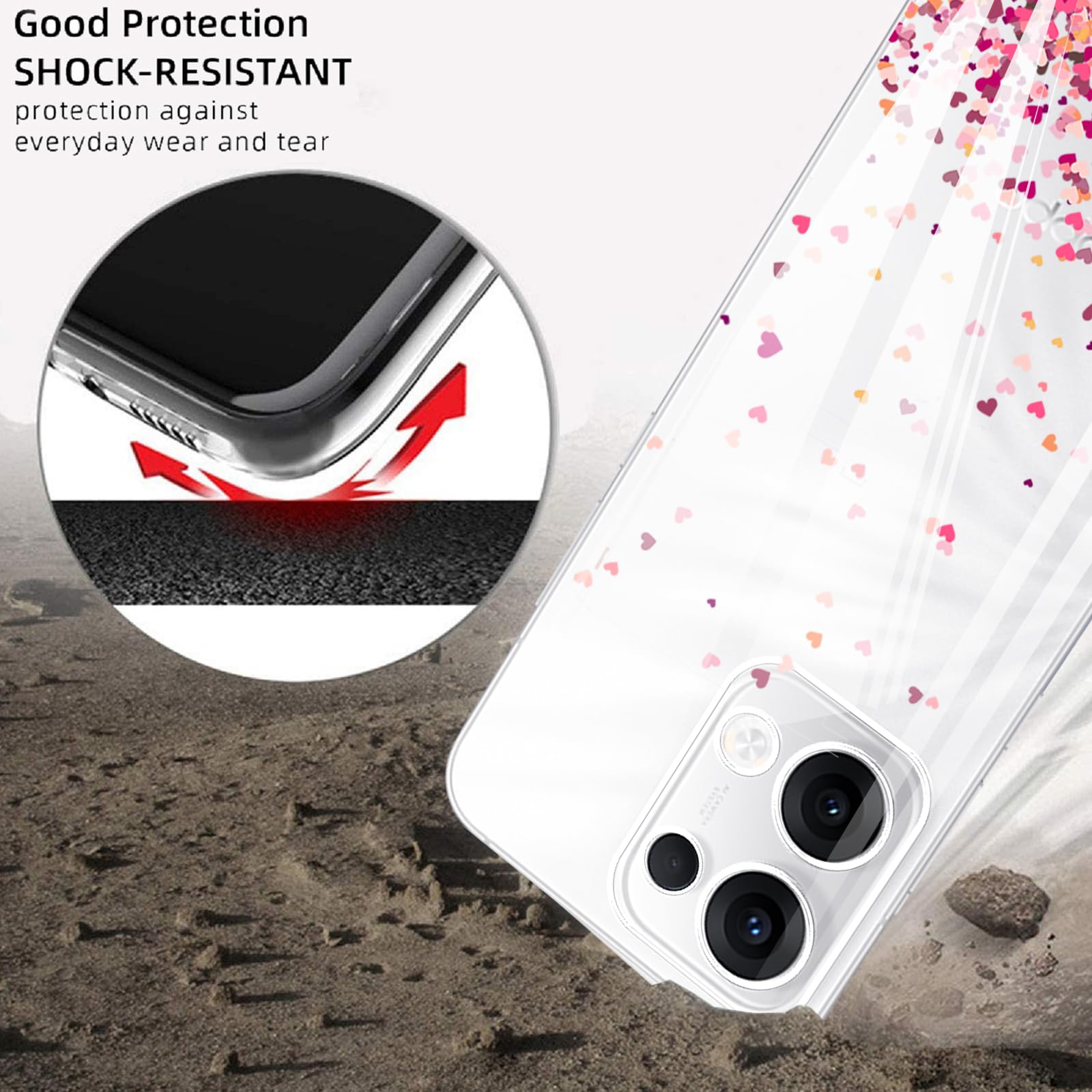 Custodia Morbida Antiurto In Silicone TPU Per Oppo Reno 13 Pro 13F 4G - Foto 7