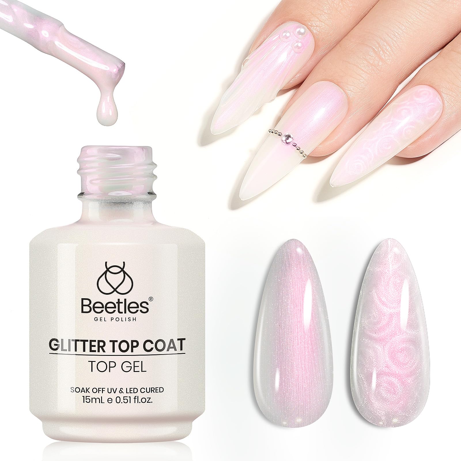 epine nail polish エピヌ Arctic Dreams: Winter's Light (P171) - Gold Clear Iridescent
